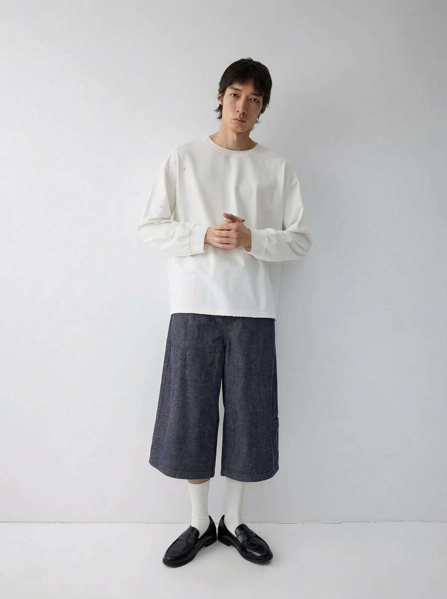 Distressed Long Sleeve Tee - Image 4
