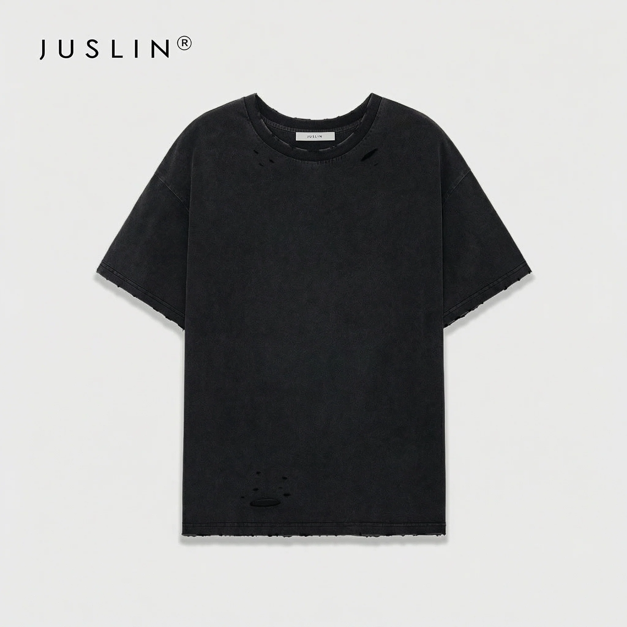 Distressed NOTE Graphic Oversized Tee - Image 7