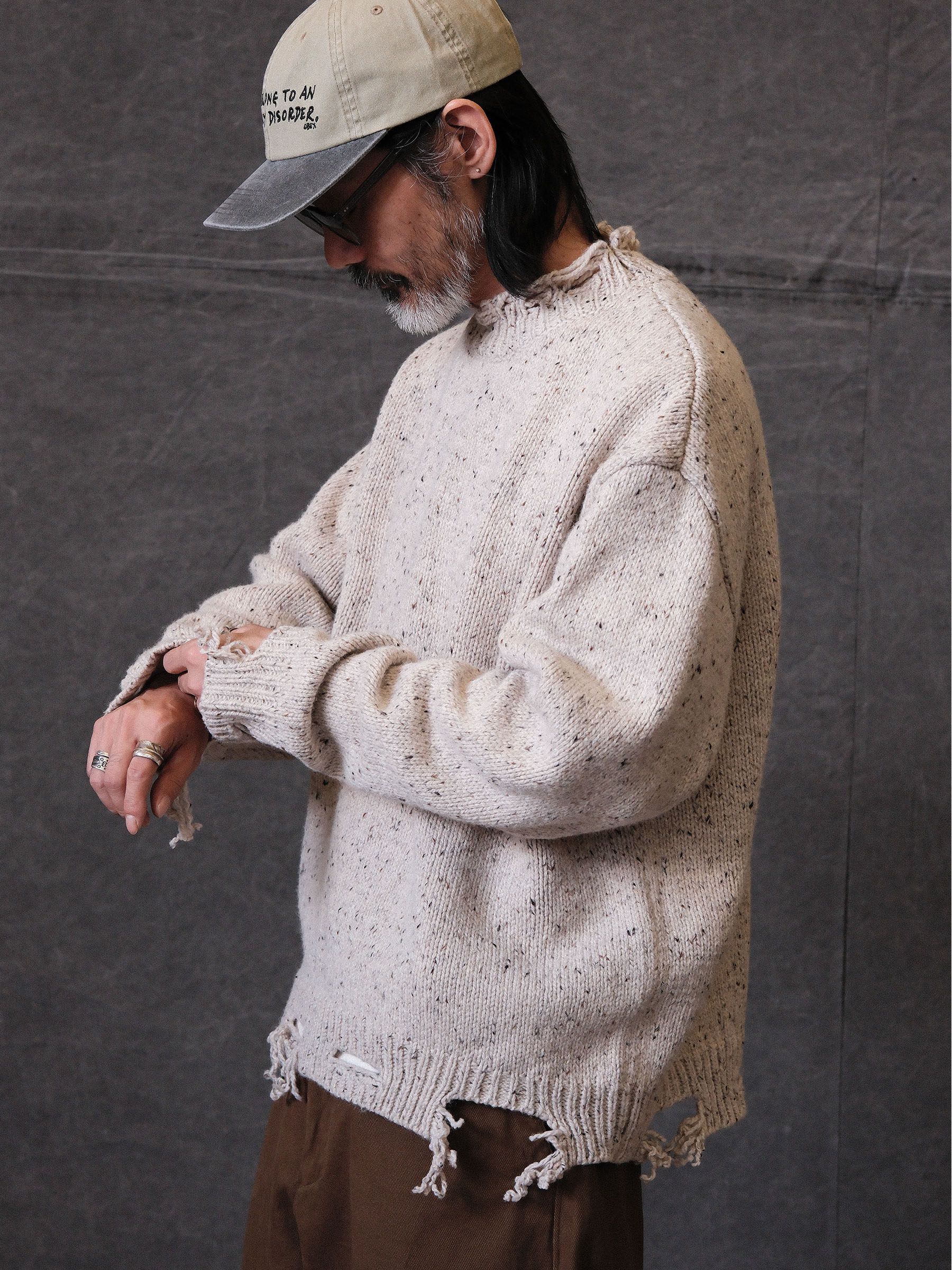 Distressed Speckled Sweater - Image 2