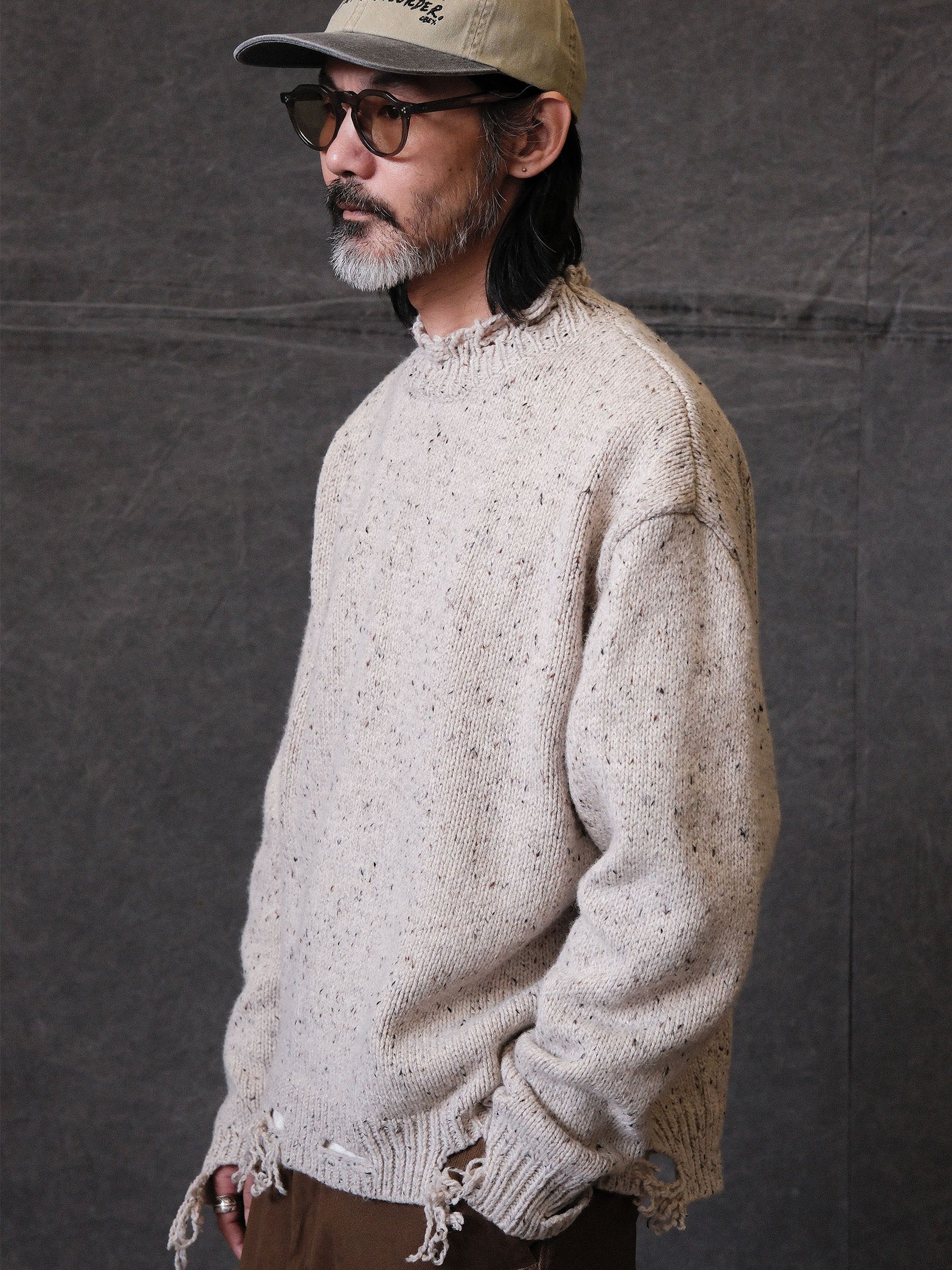 Distressed Speckled Sweater - Image 3
