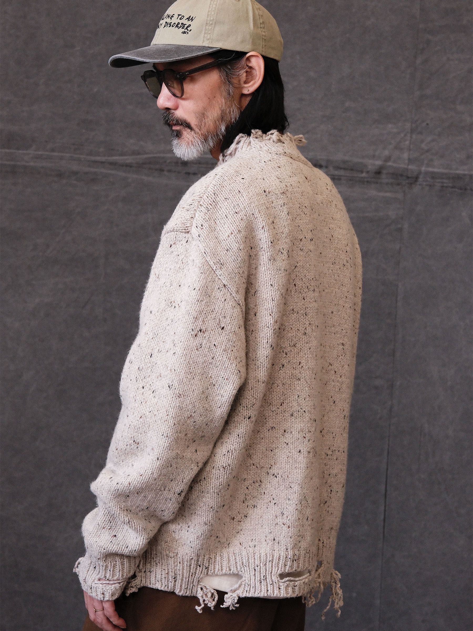 Distressed Speckled Sweater - Image 4