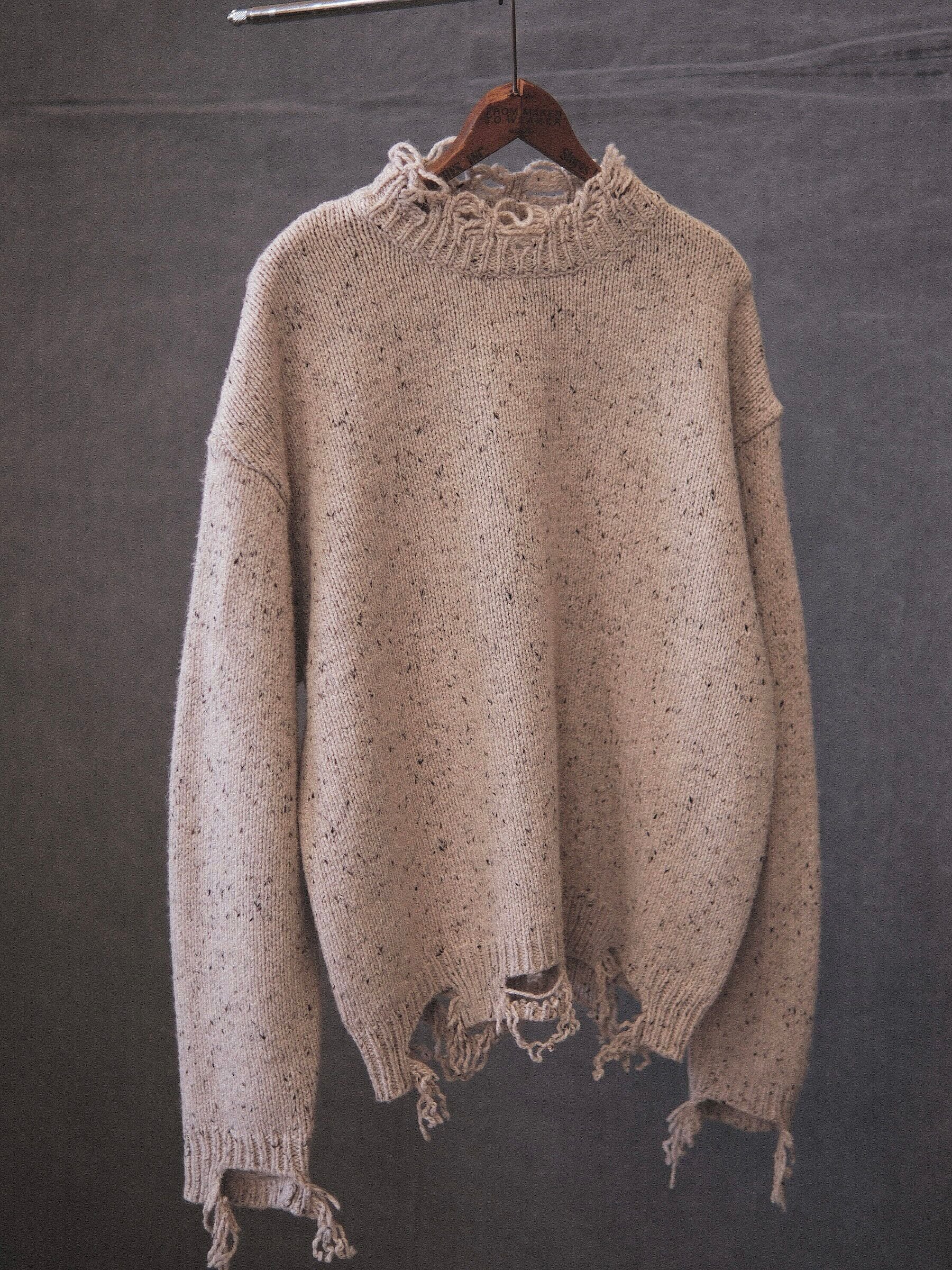 Distressed Speckled Sweater - Image 6