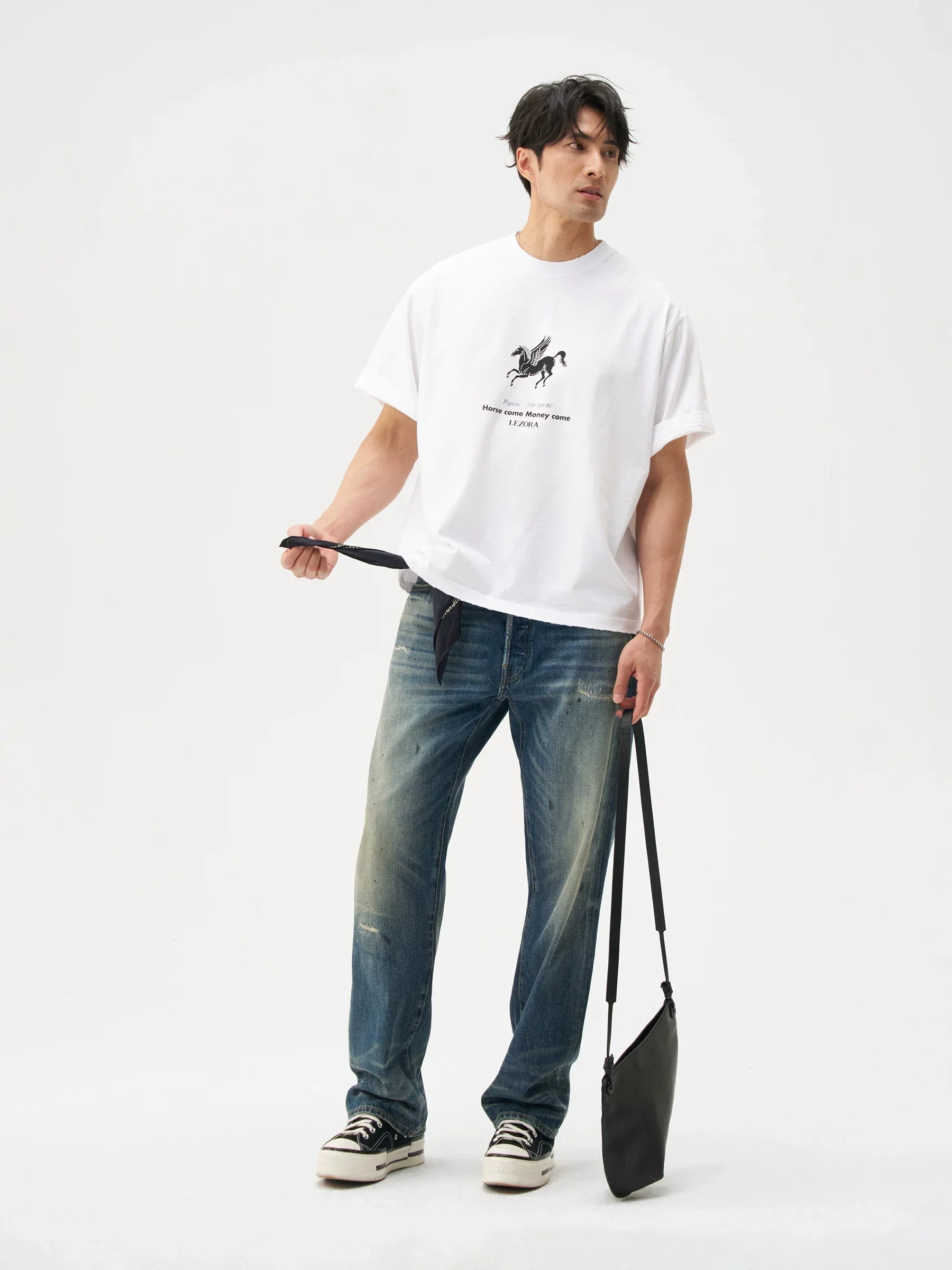 Distressed Straight Jeans - Image 3