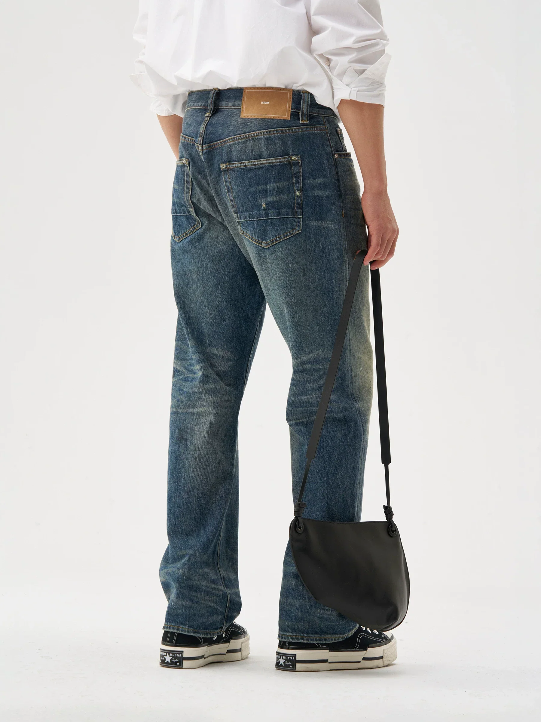 Distressed Straight Jeans - Image 4