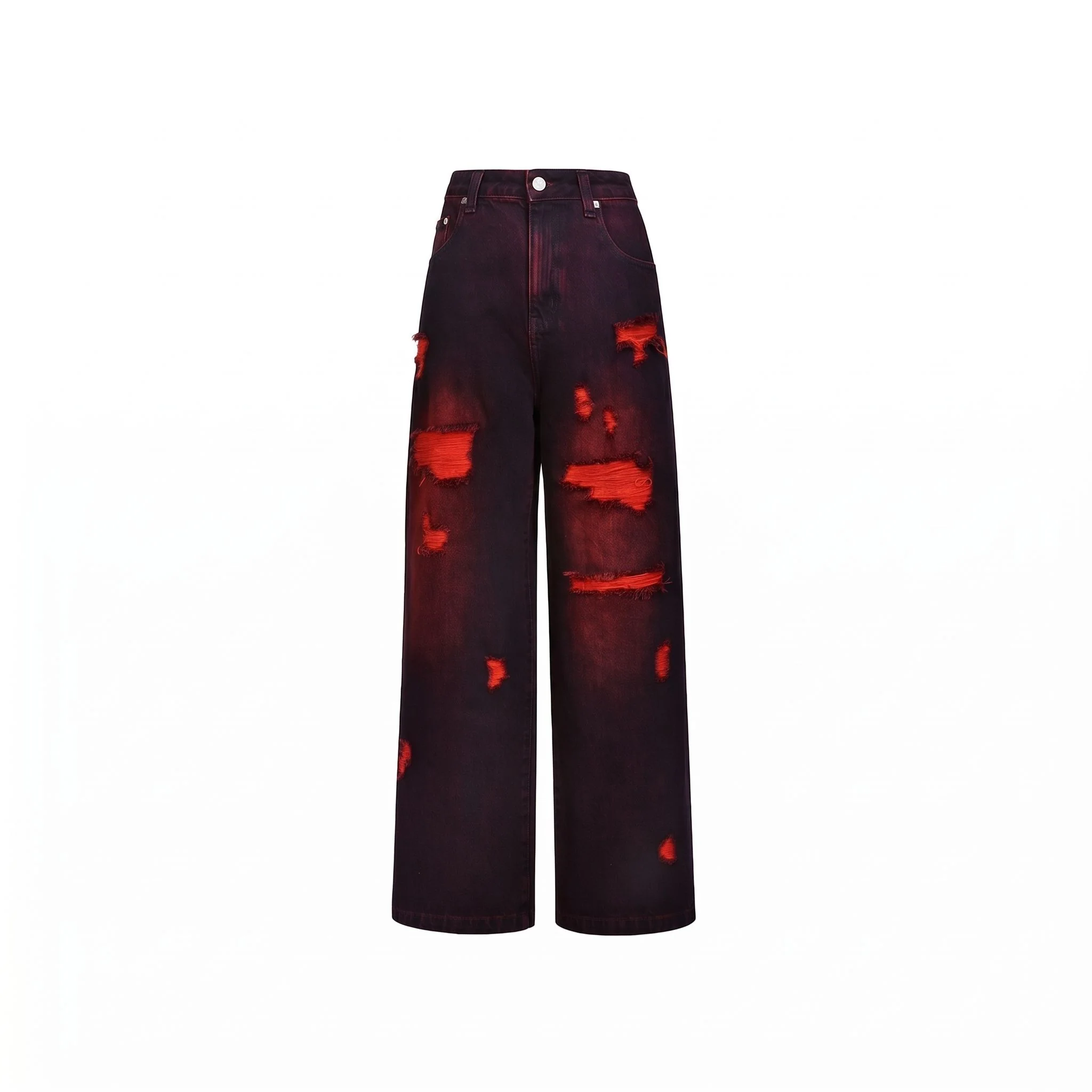 Distressed Wide-Leg Jeans - Image 7