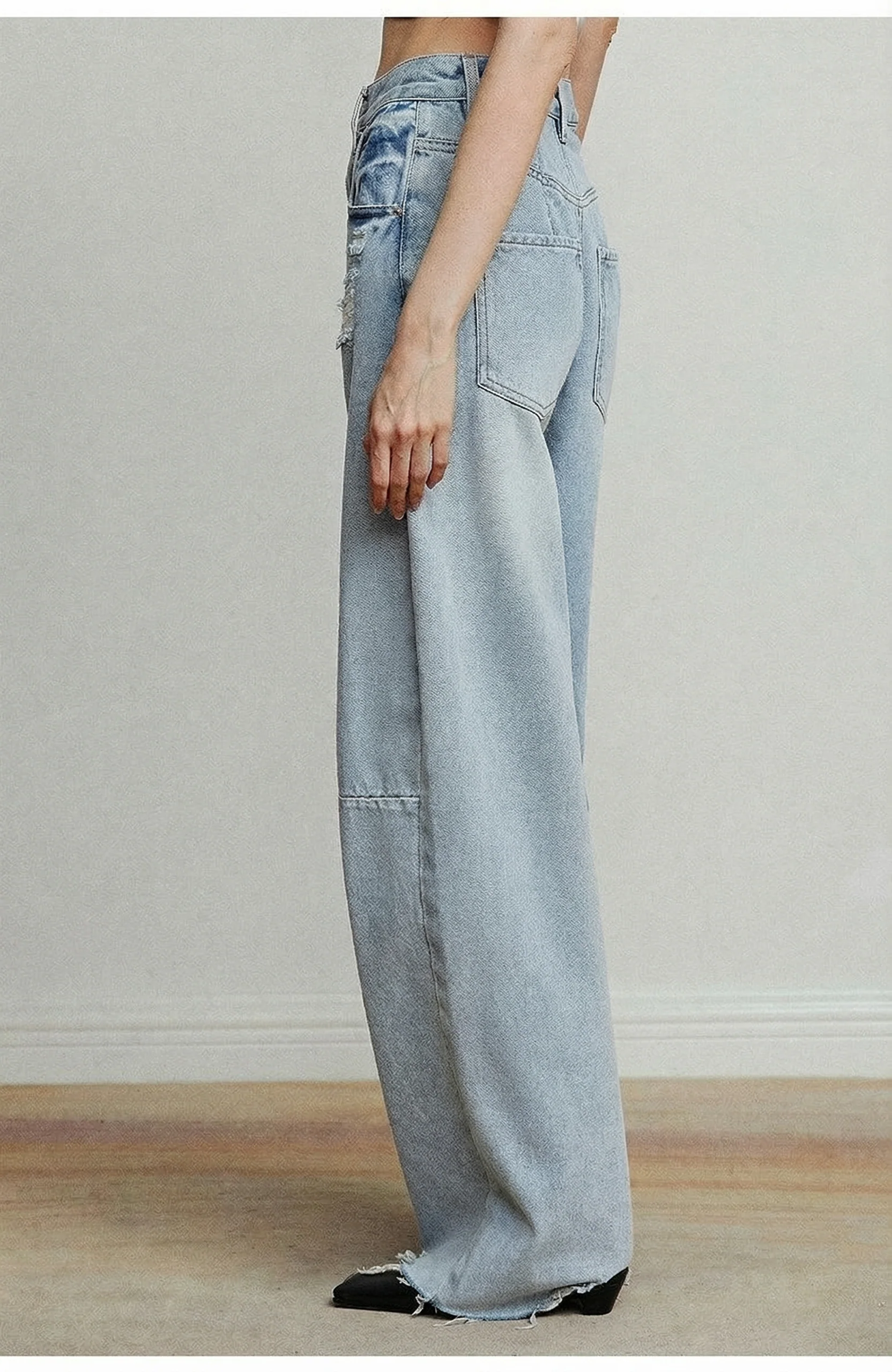 Distressed Wide-Leg Jeans - Image 4