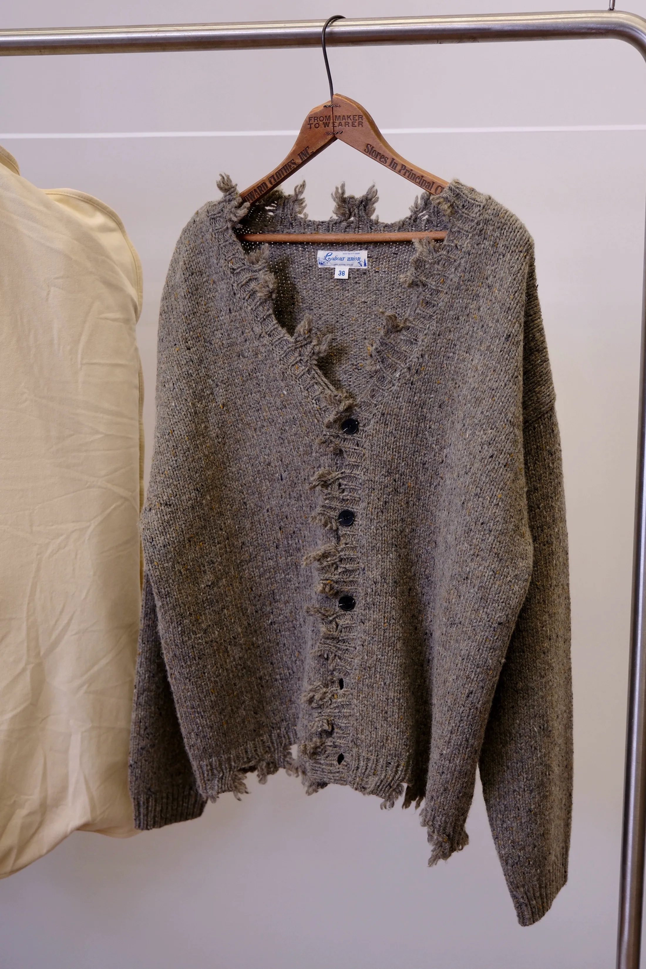 Distressed Wool Cardigan - Image 6