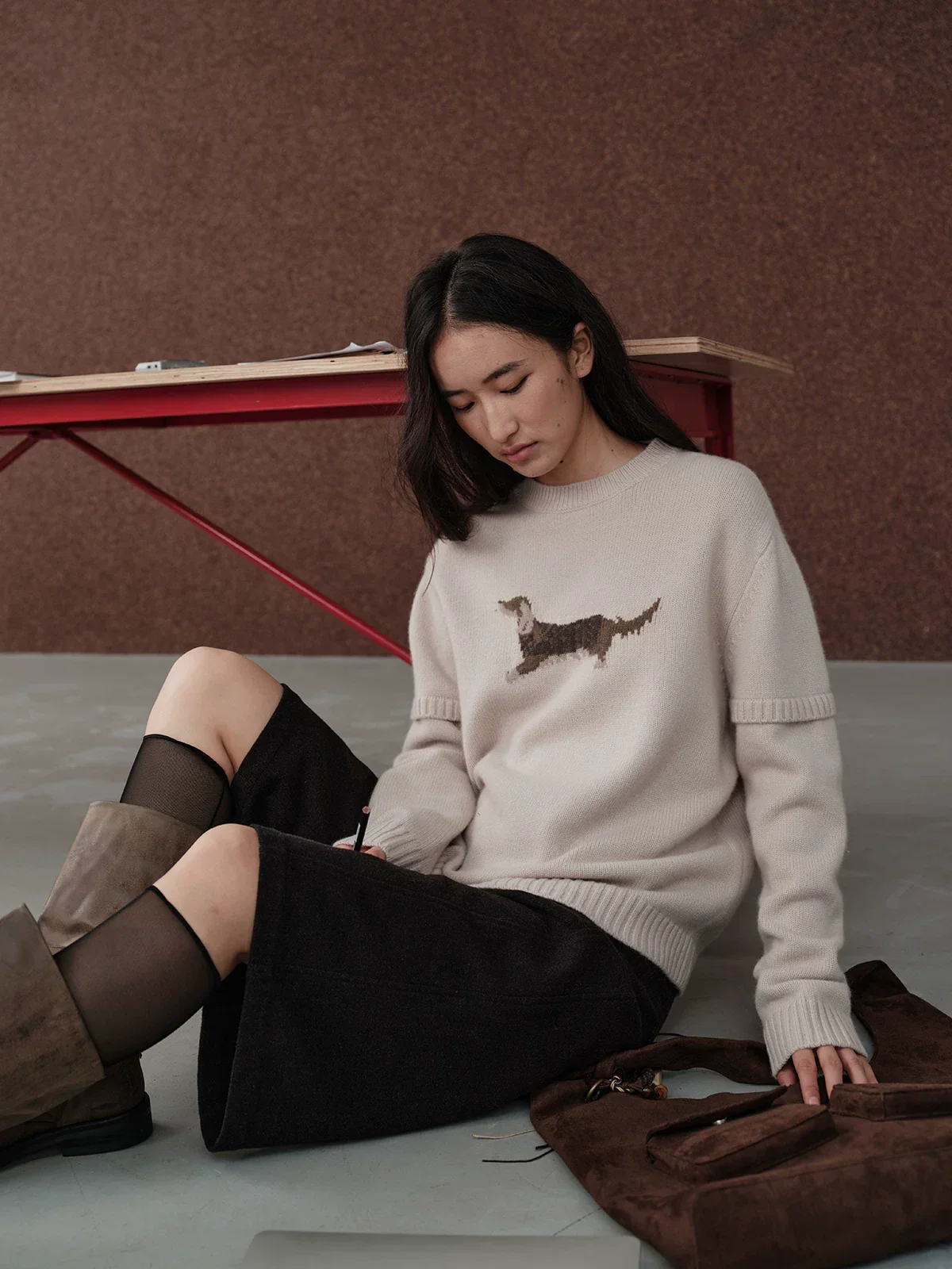 Dog Motif Sweater - Image 5