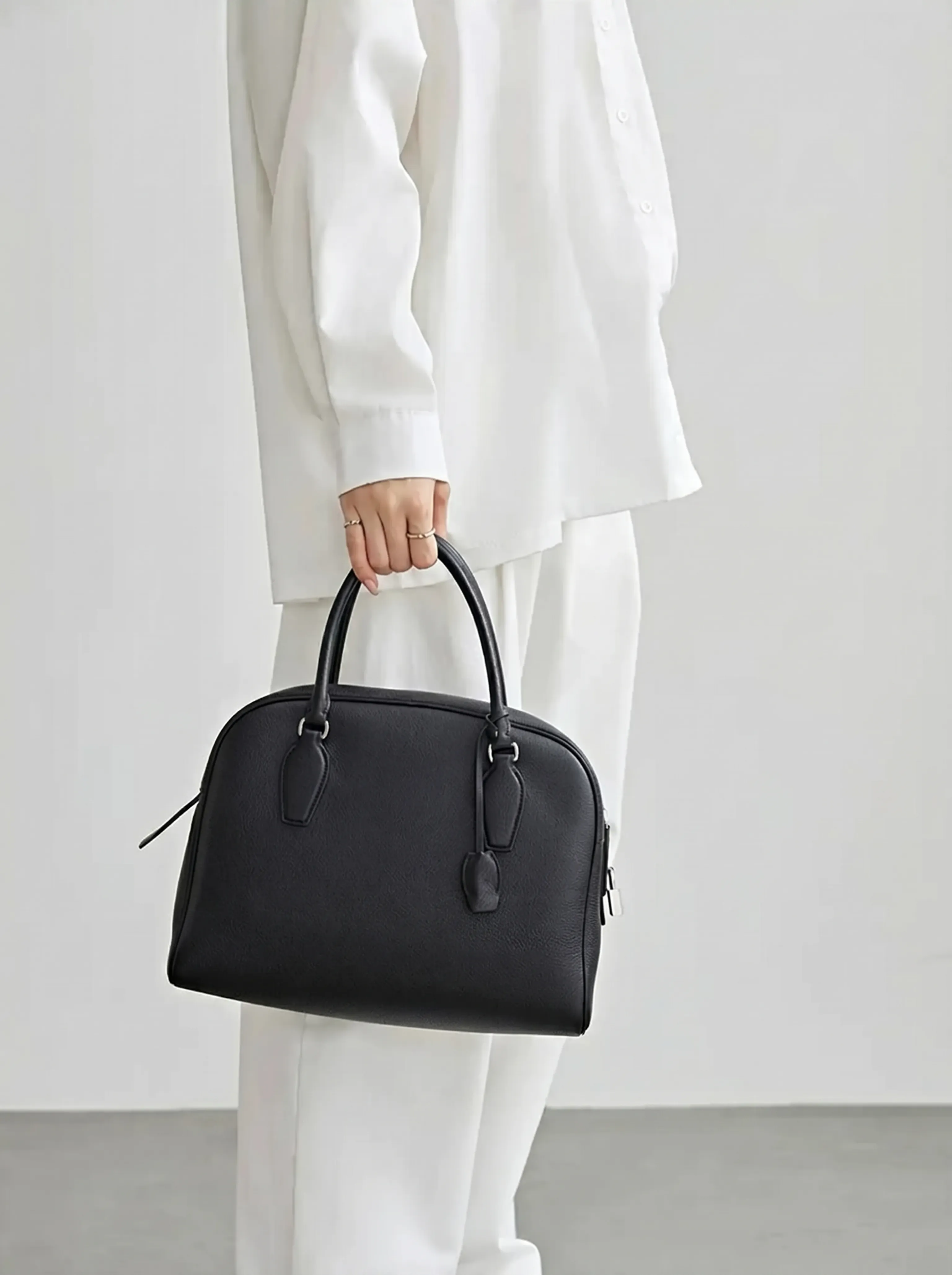Dome Leather Satchel - Image 10