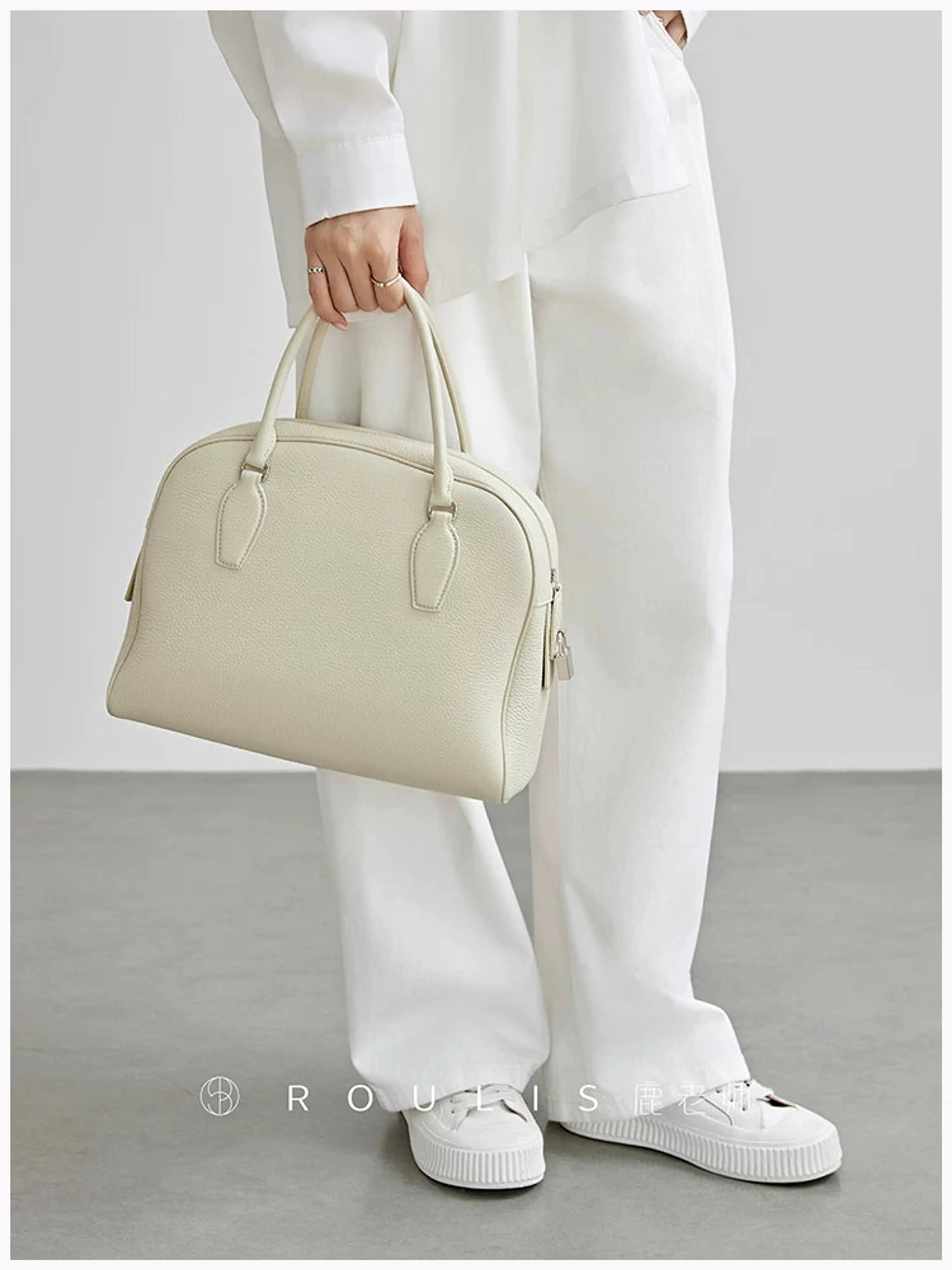 Dome Leather Satchel - Image 8