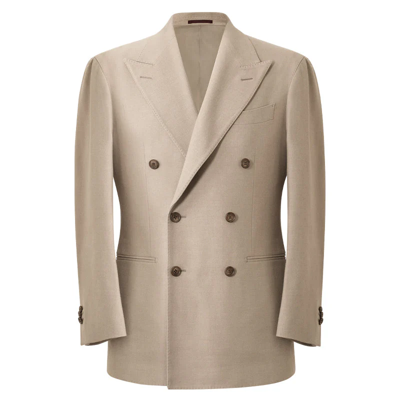 Double-Breasted Beige Suit - Image 13