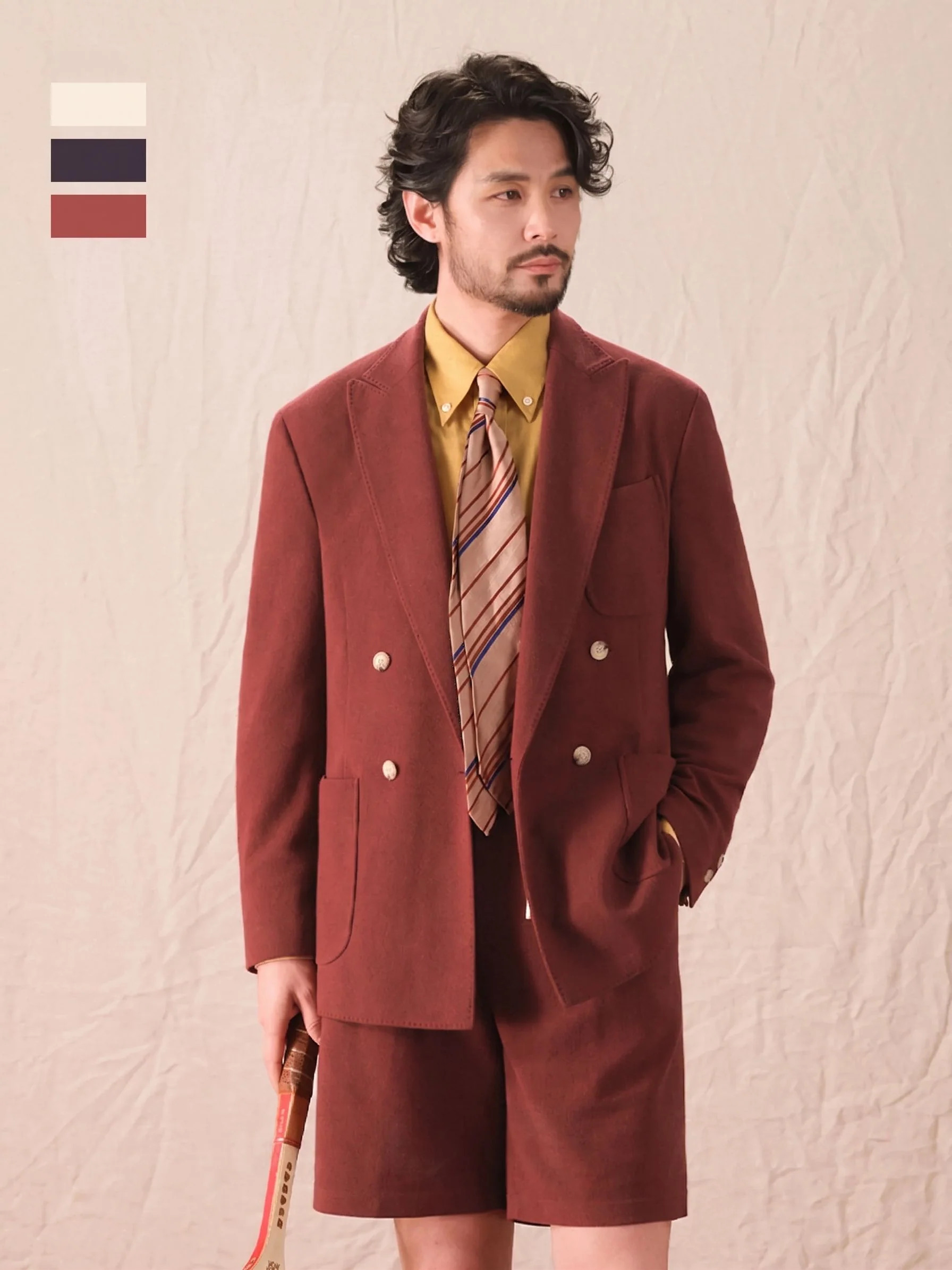 Double-Breasted Blazer Set - Image 3