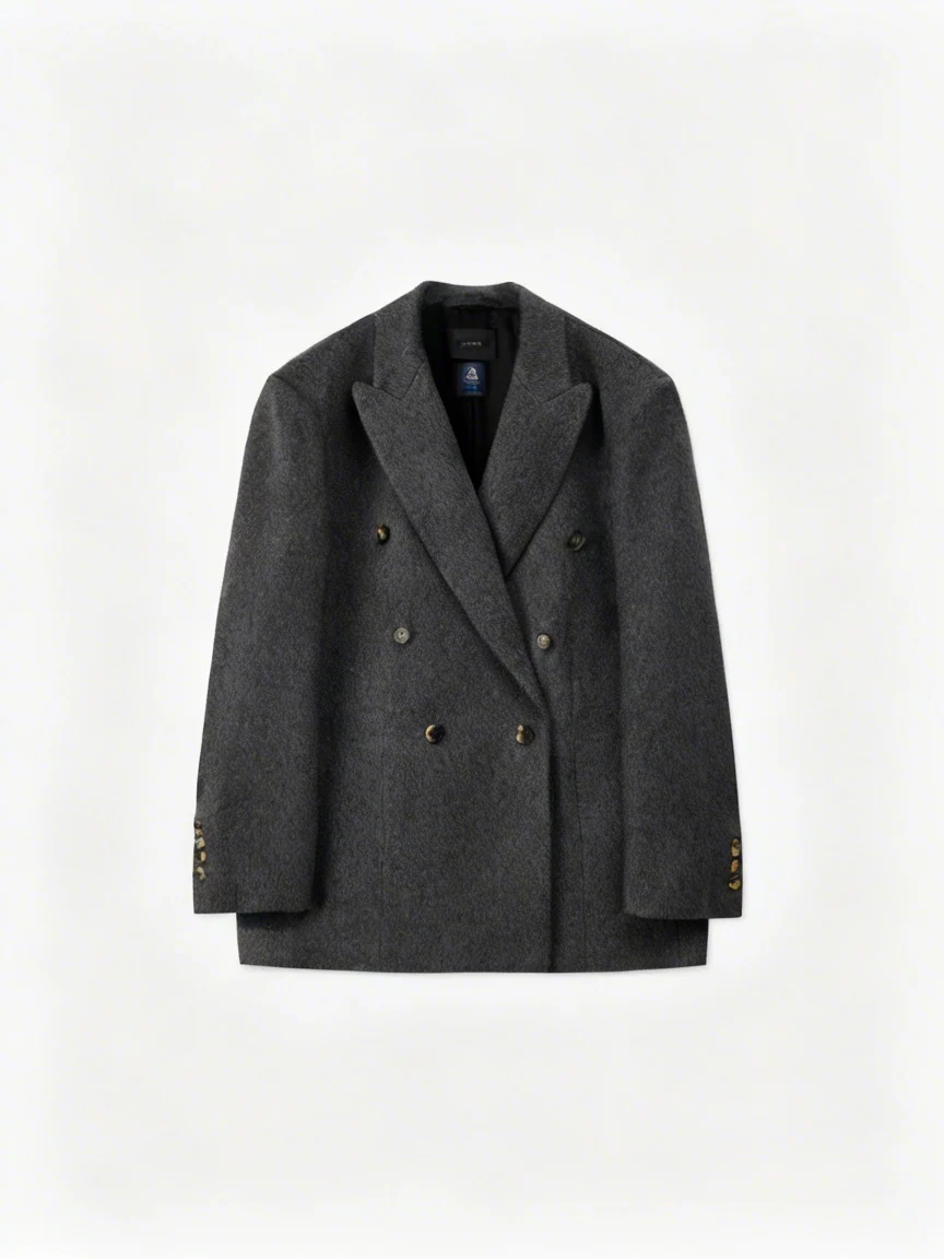 Double-Breasted Cashmere Blazer - Image 5