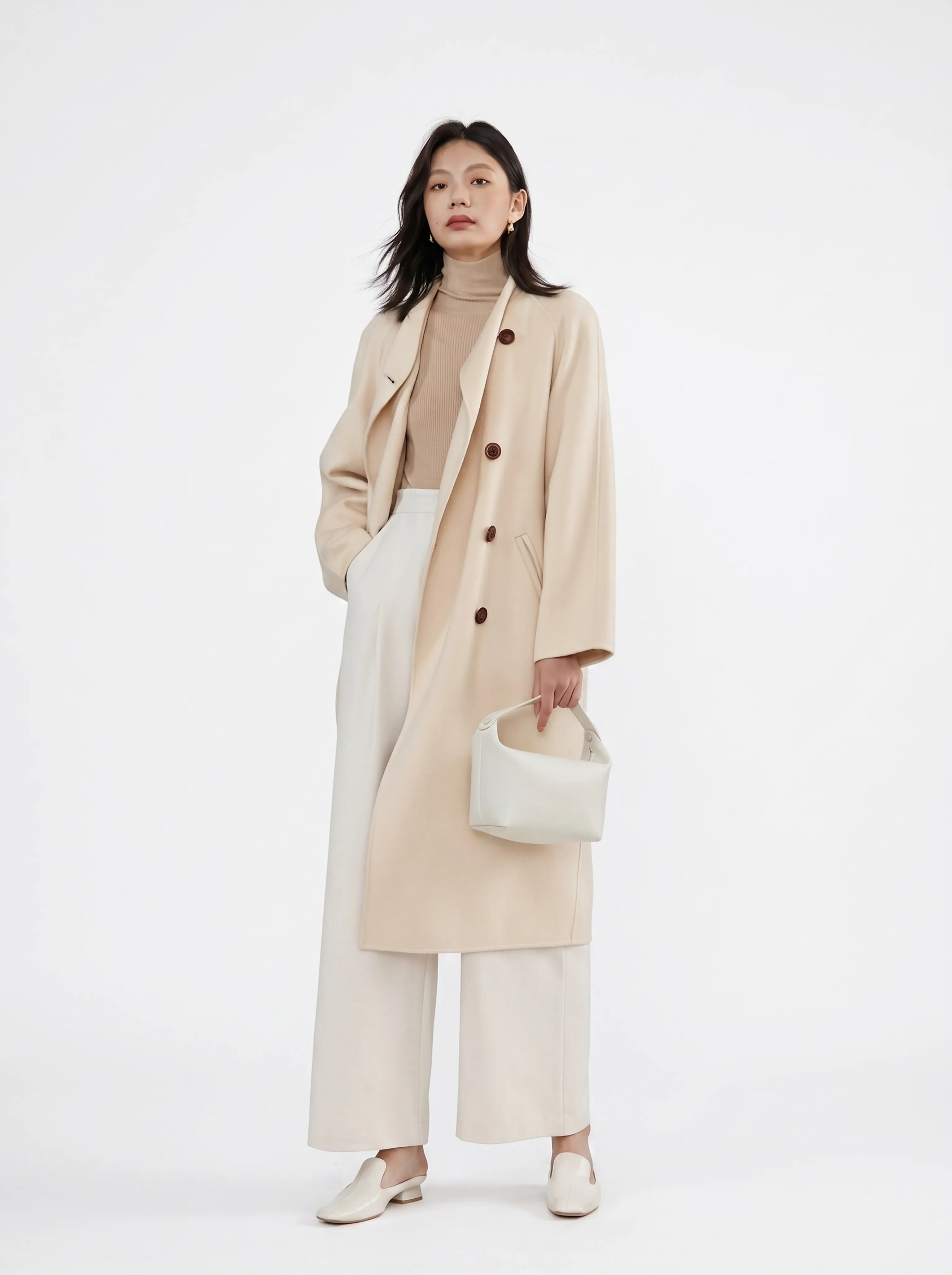 Double-Breasted Cashmere Coat