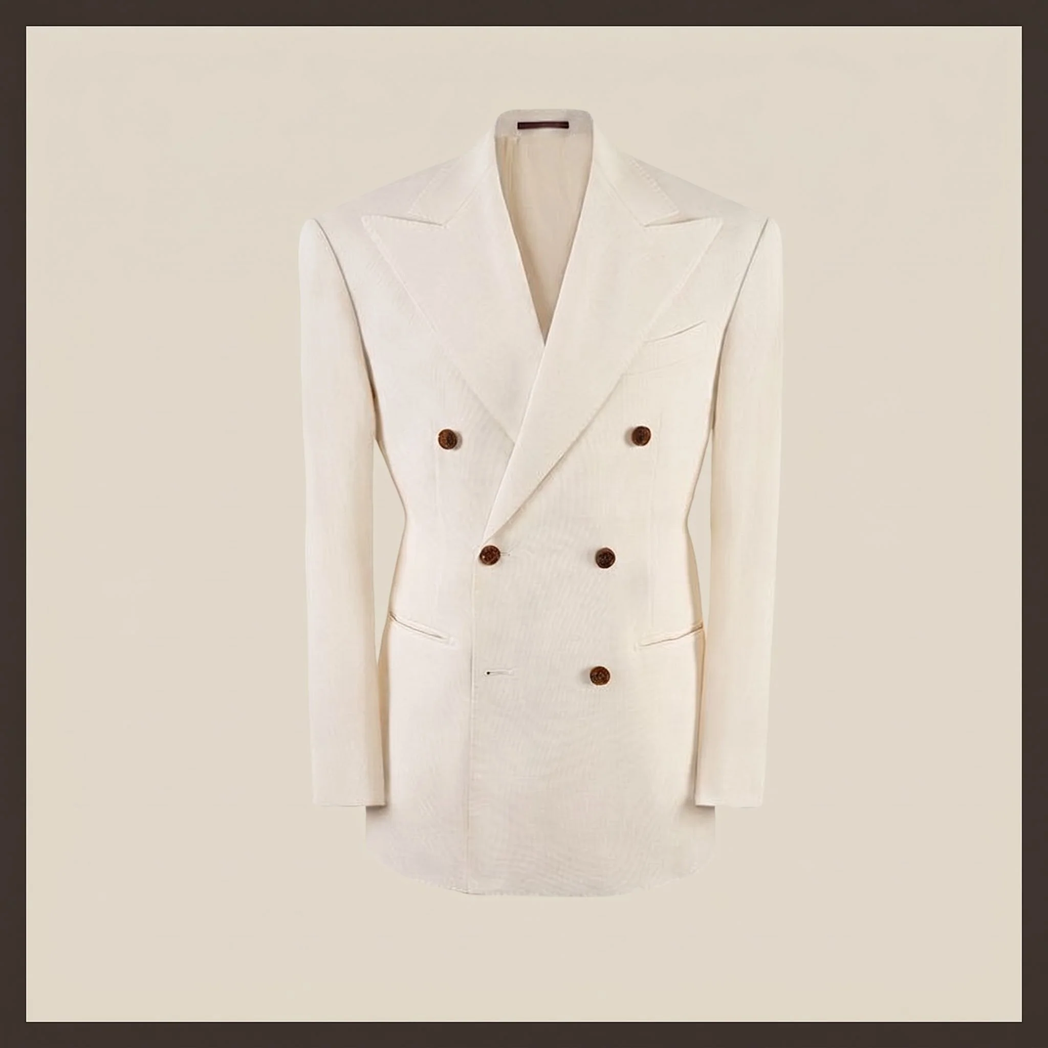 Double-Breasted Linen Blazer - Image 12