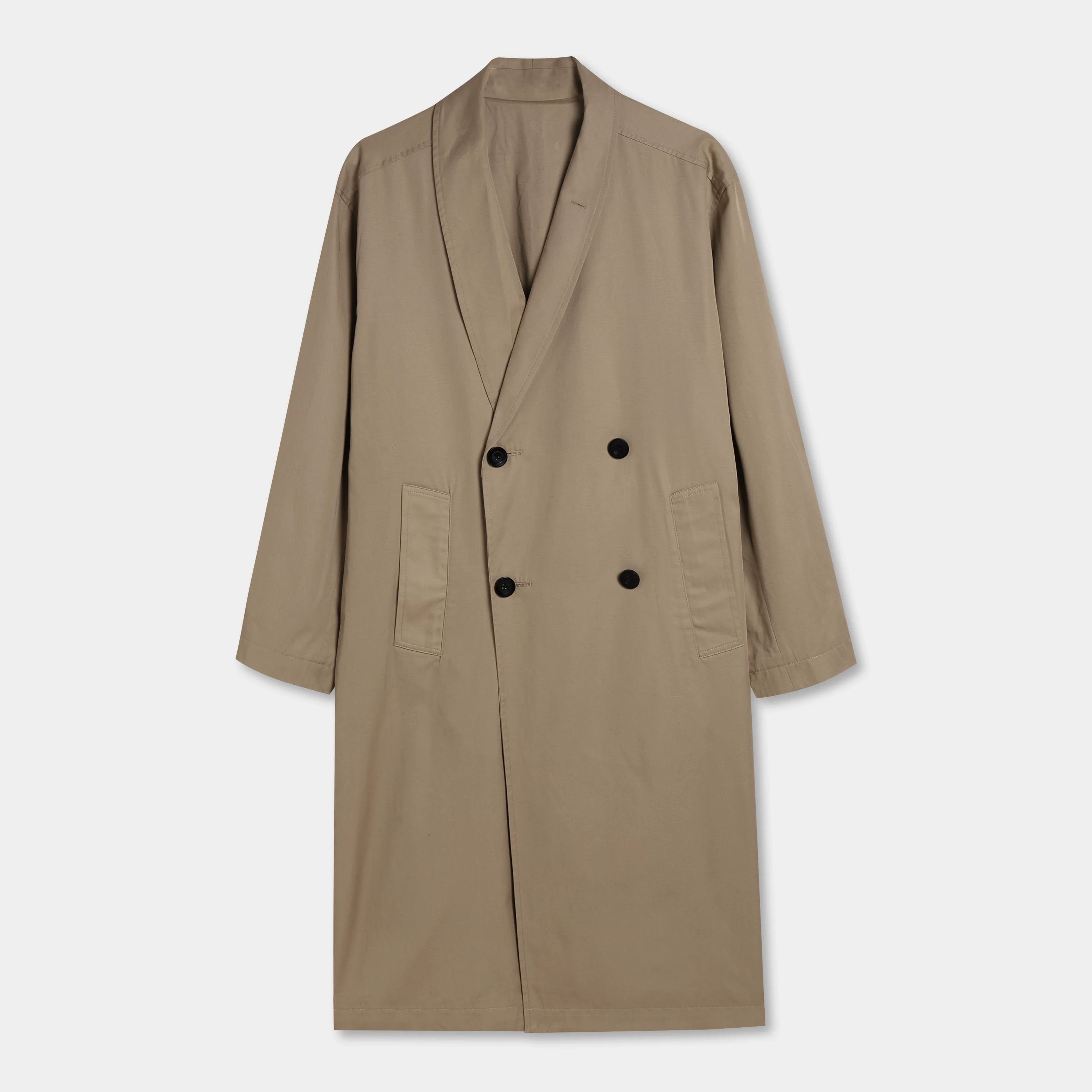 Double-Breasted Long Coat - Image 5