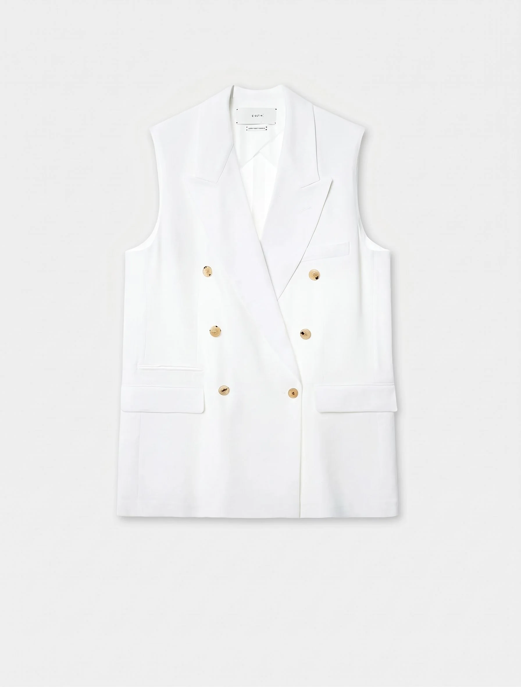 Double-Breasted Long Vest - Image 9