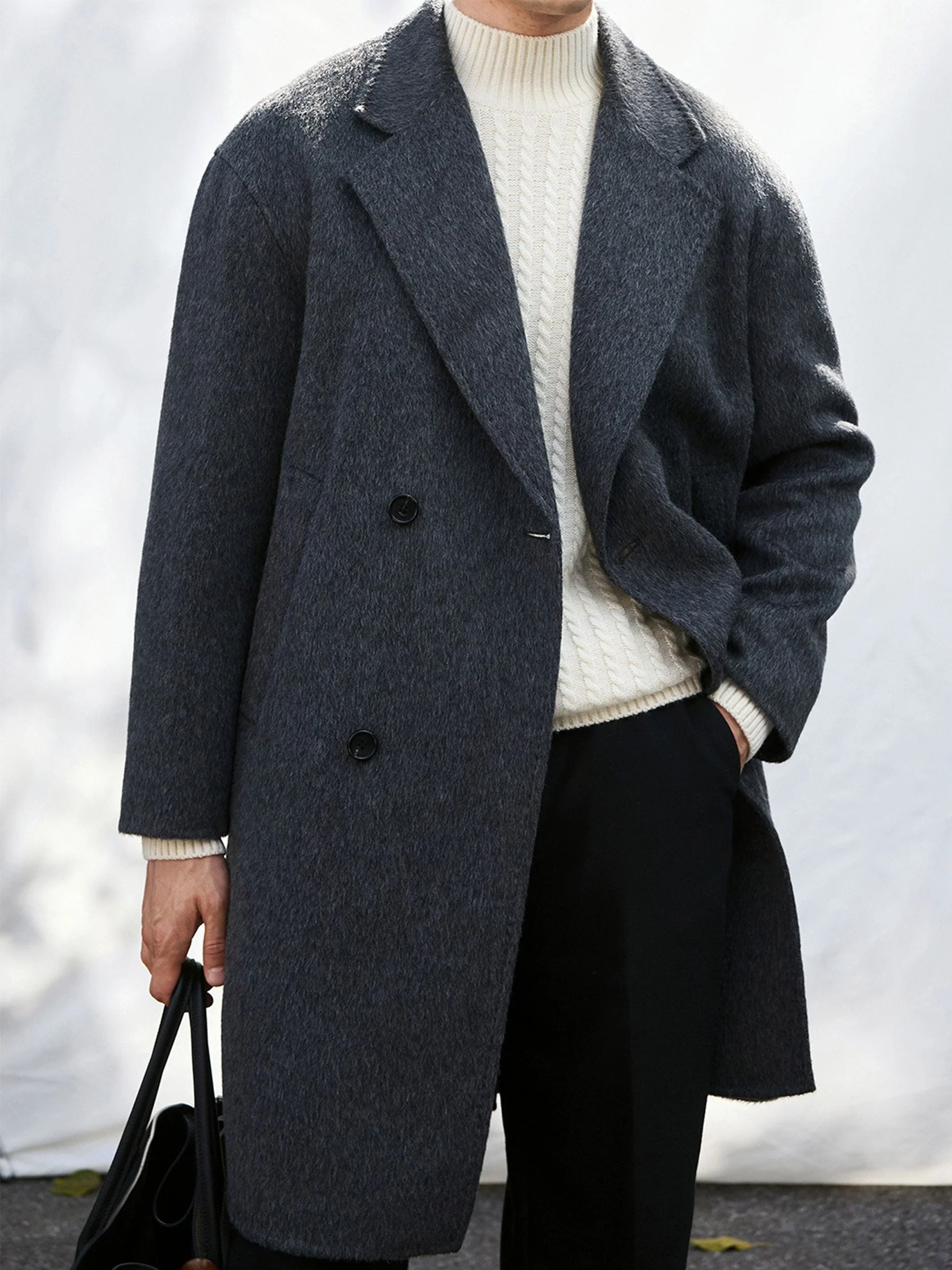 Double-Breasted Overcoat - Image 3