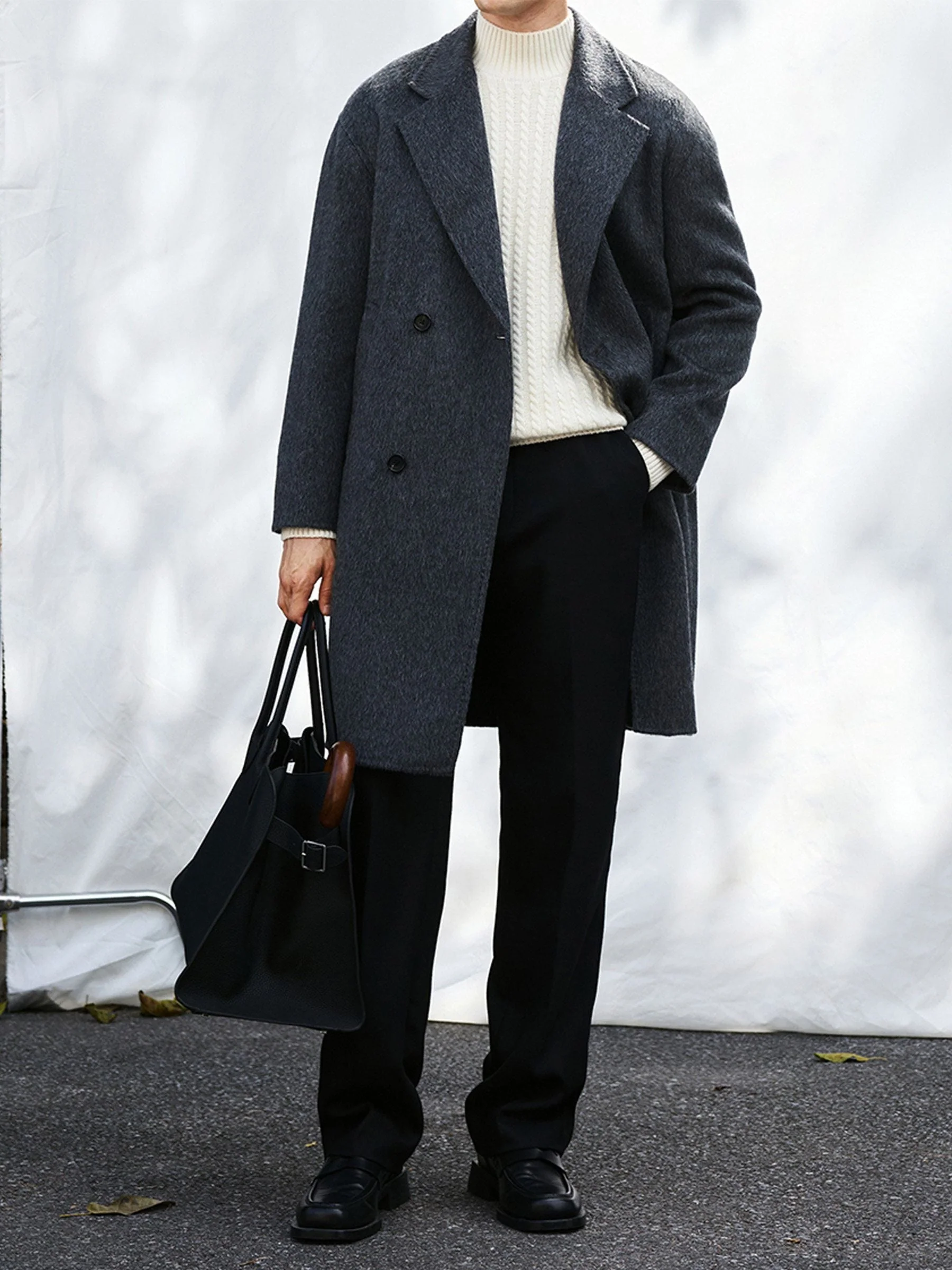 Double-Breasted Overcoat - Image 4