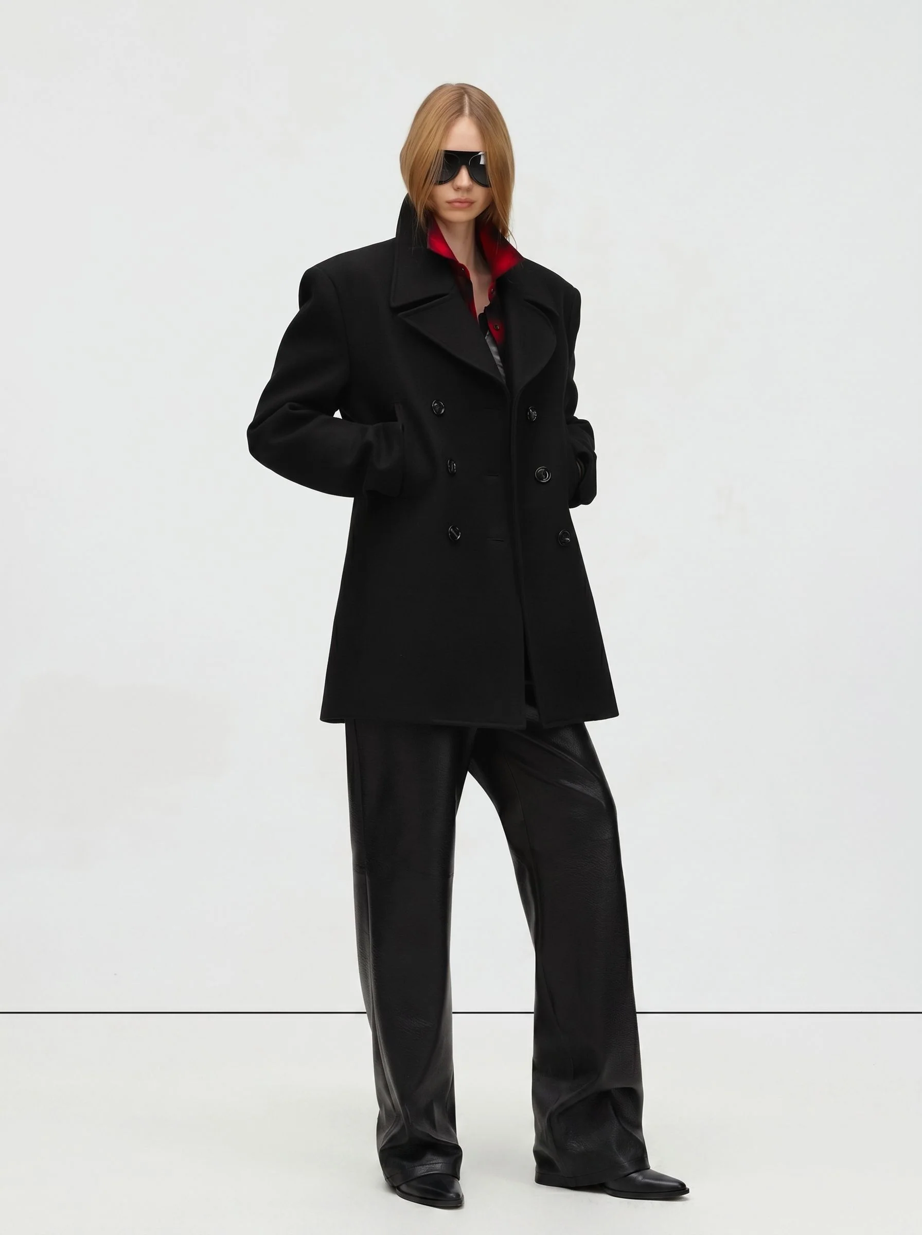 Double-Breasted Peacoat