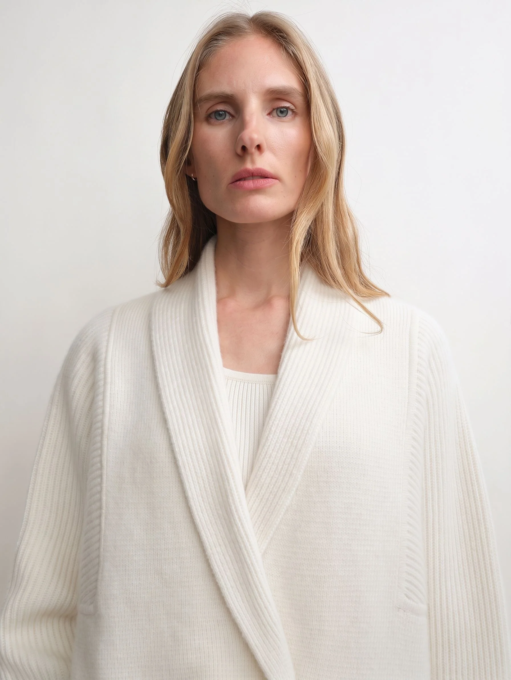 Double-Breasted Shawl Cardigan - Image 5