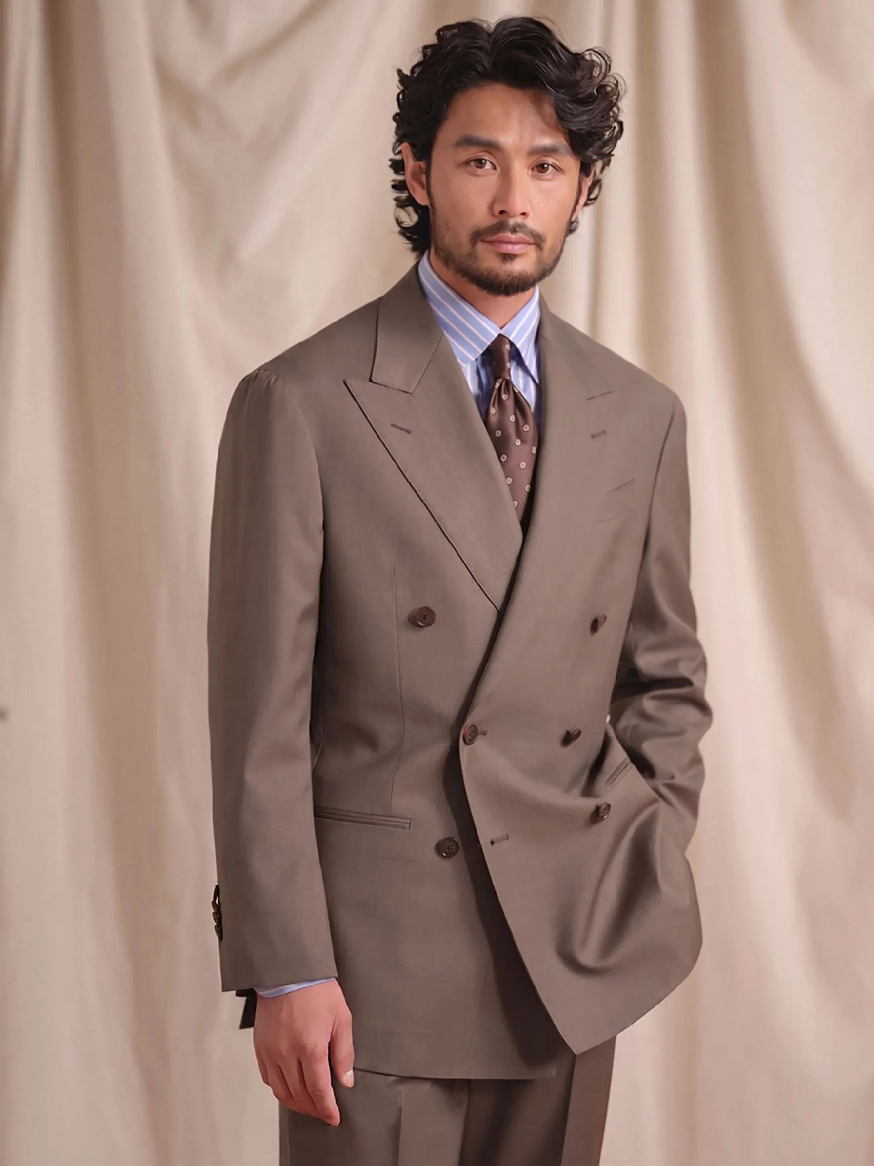 Double-Breasted Suit Set - Image 3