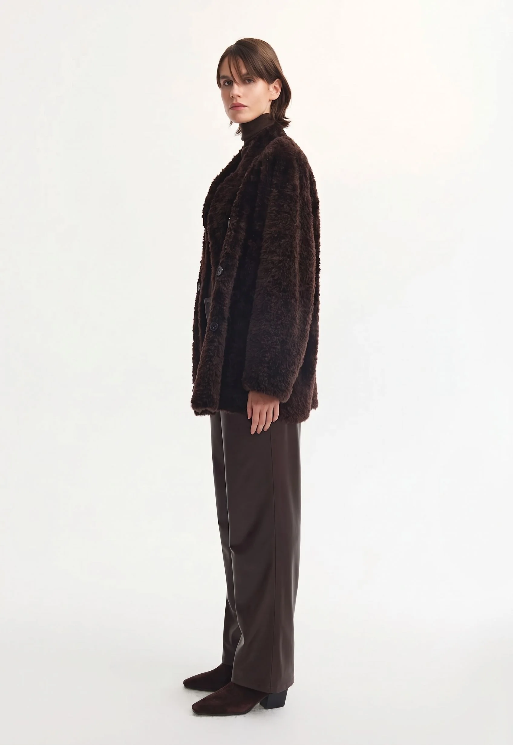 Double-Breasted Teddy Coat - Image 4