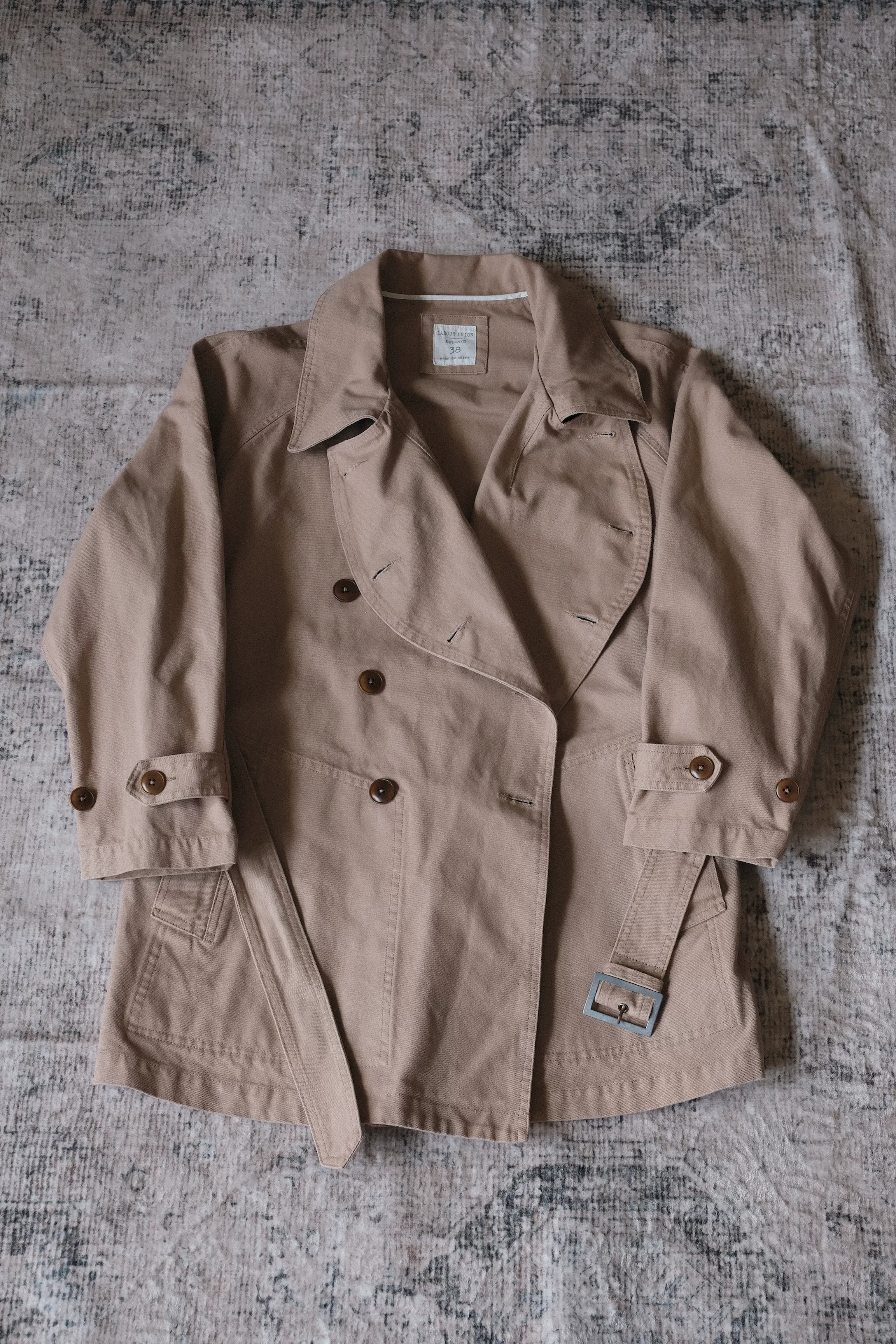 Double-Breasted Trench Coat - Image 5