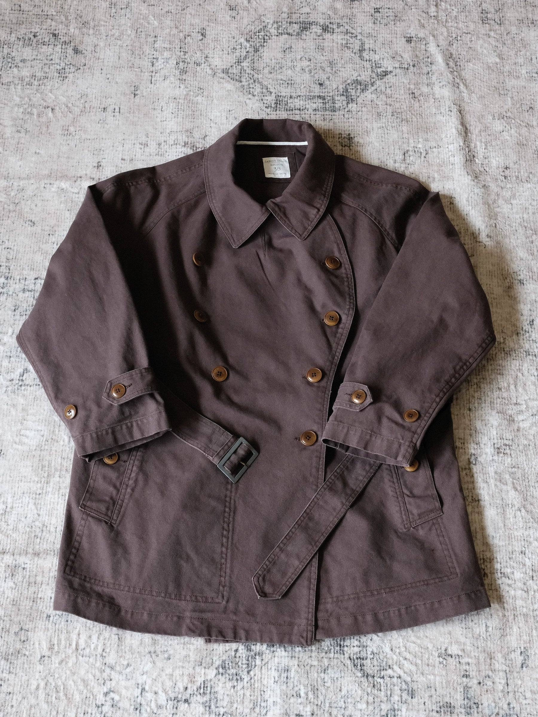 Double-Breasted Trench Coat - Image 7