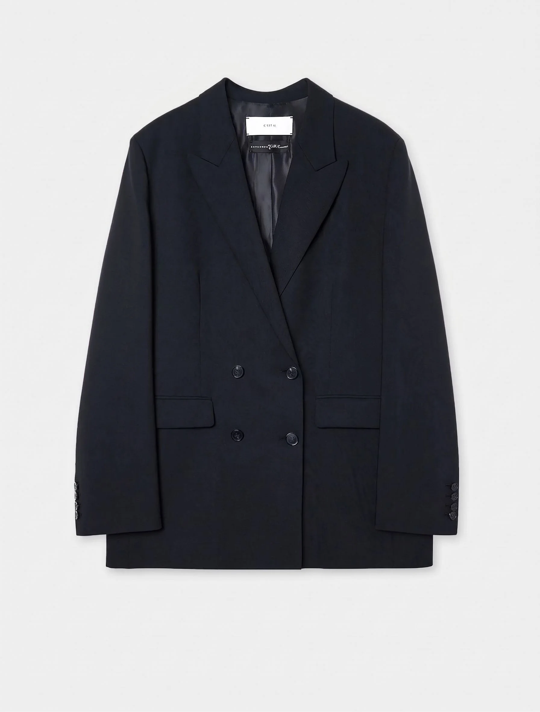 Double-Breasted Wool Blazer - Image 6