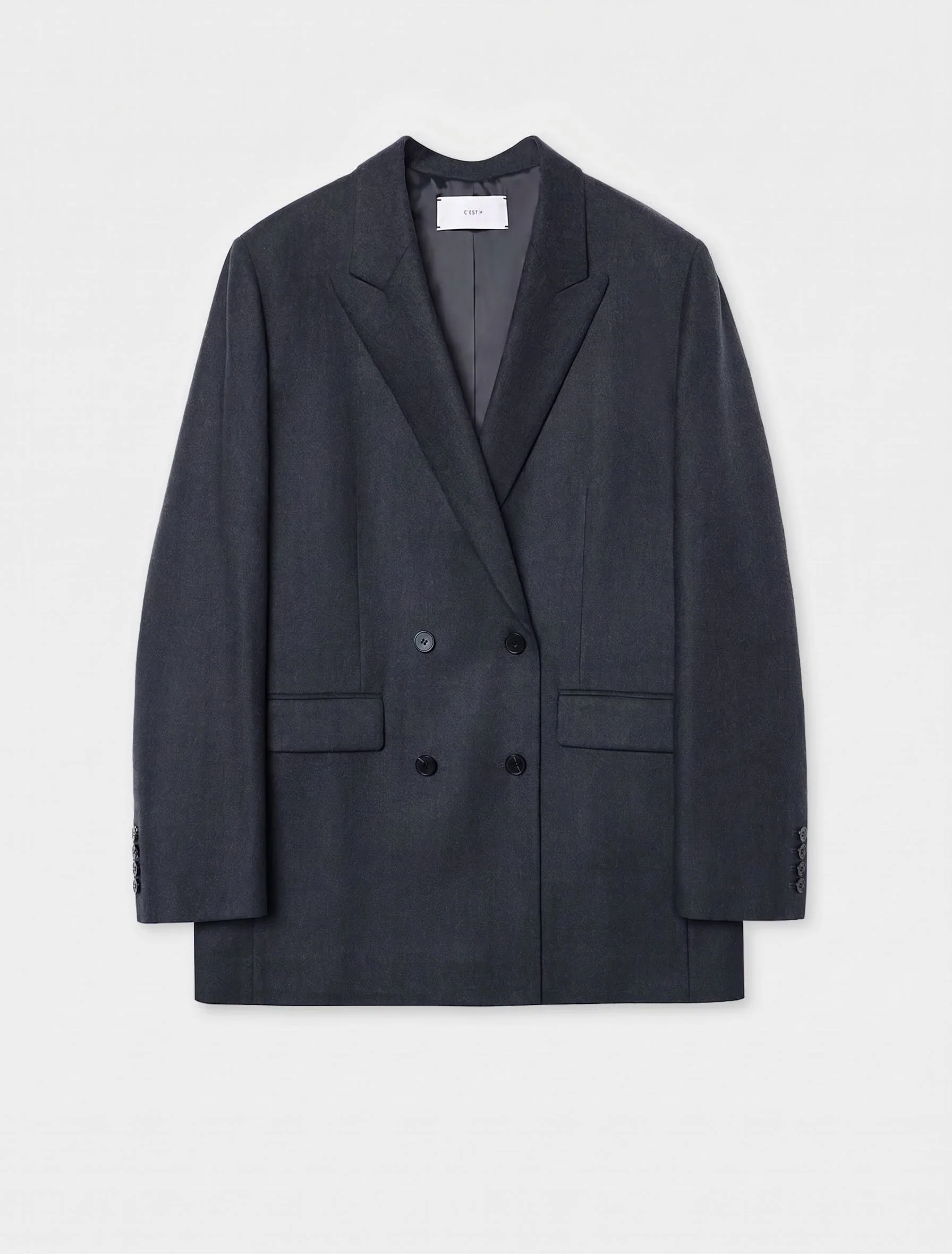 Double-Breasted Wool Blazer - Image 7