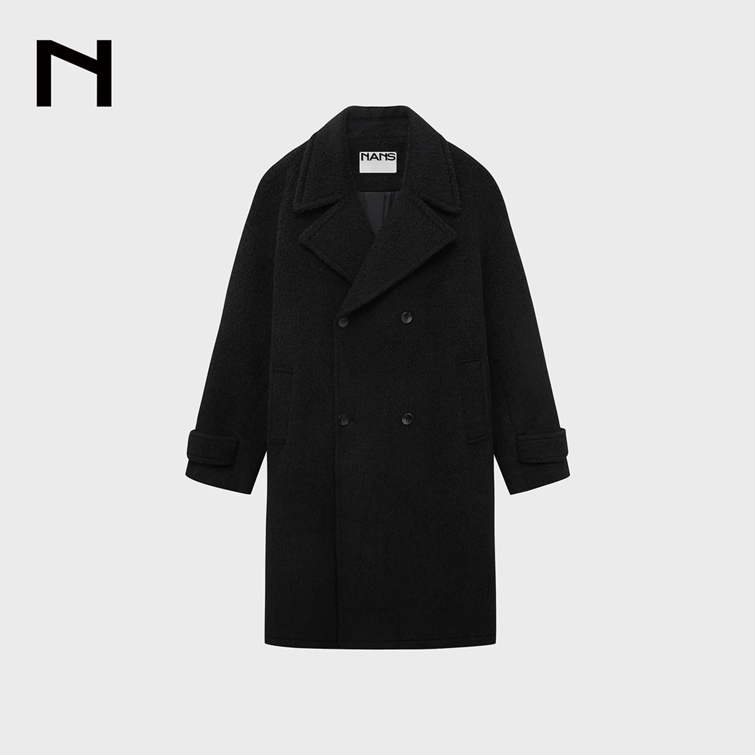 Double-Breasted Wool Overcoat - Image 10