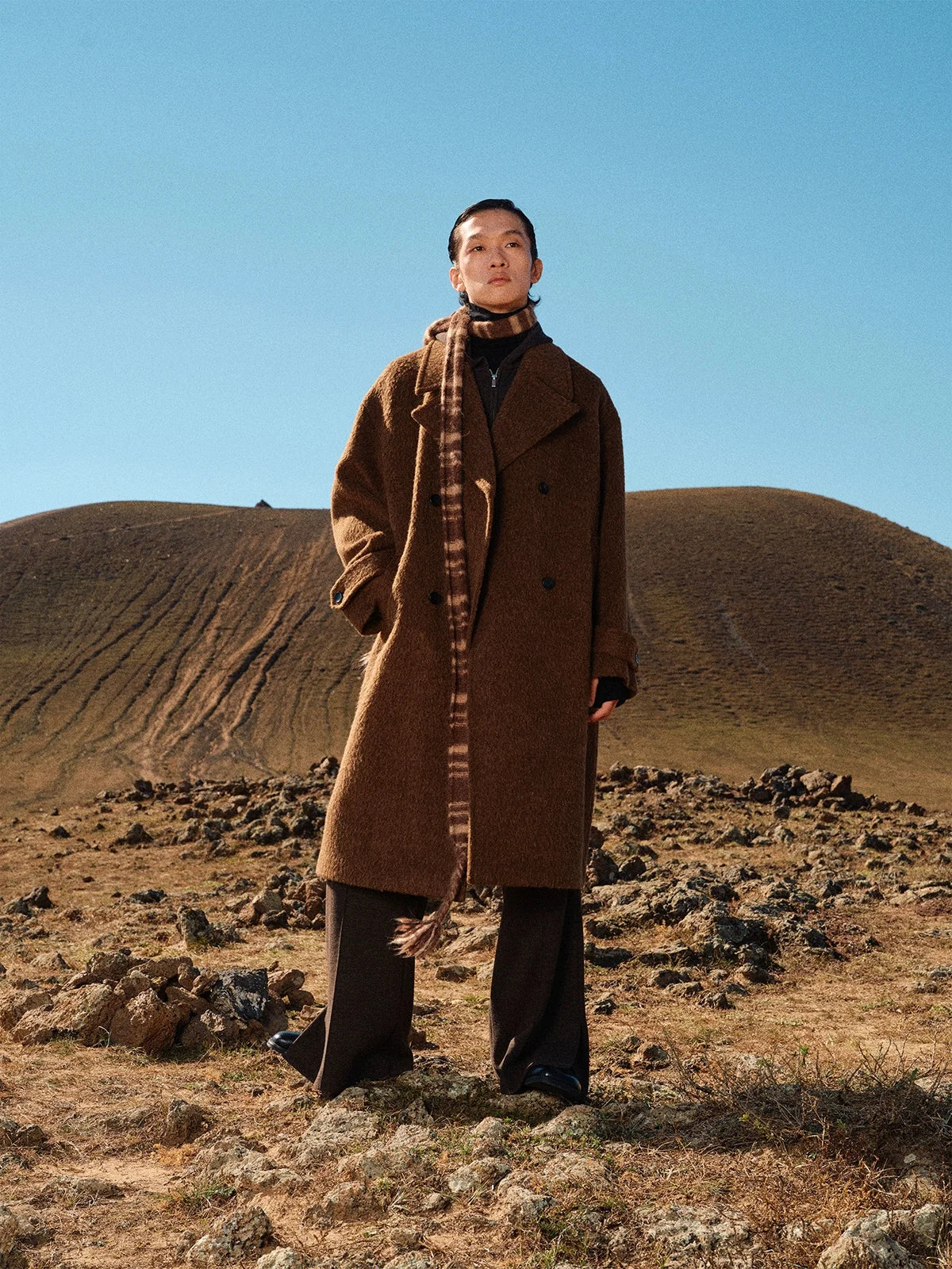 Double-Breasted Wool Overcoat - Image 2