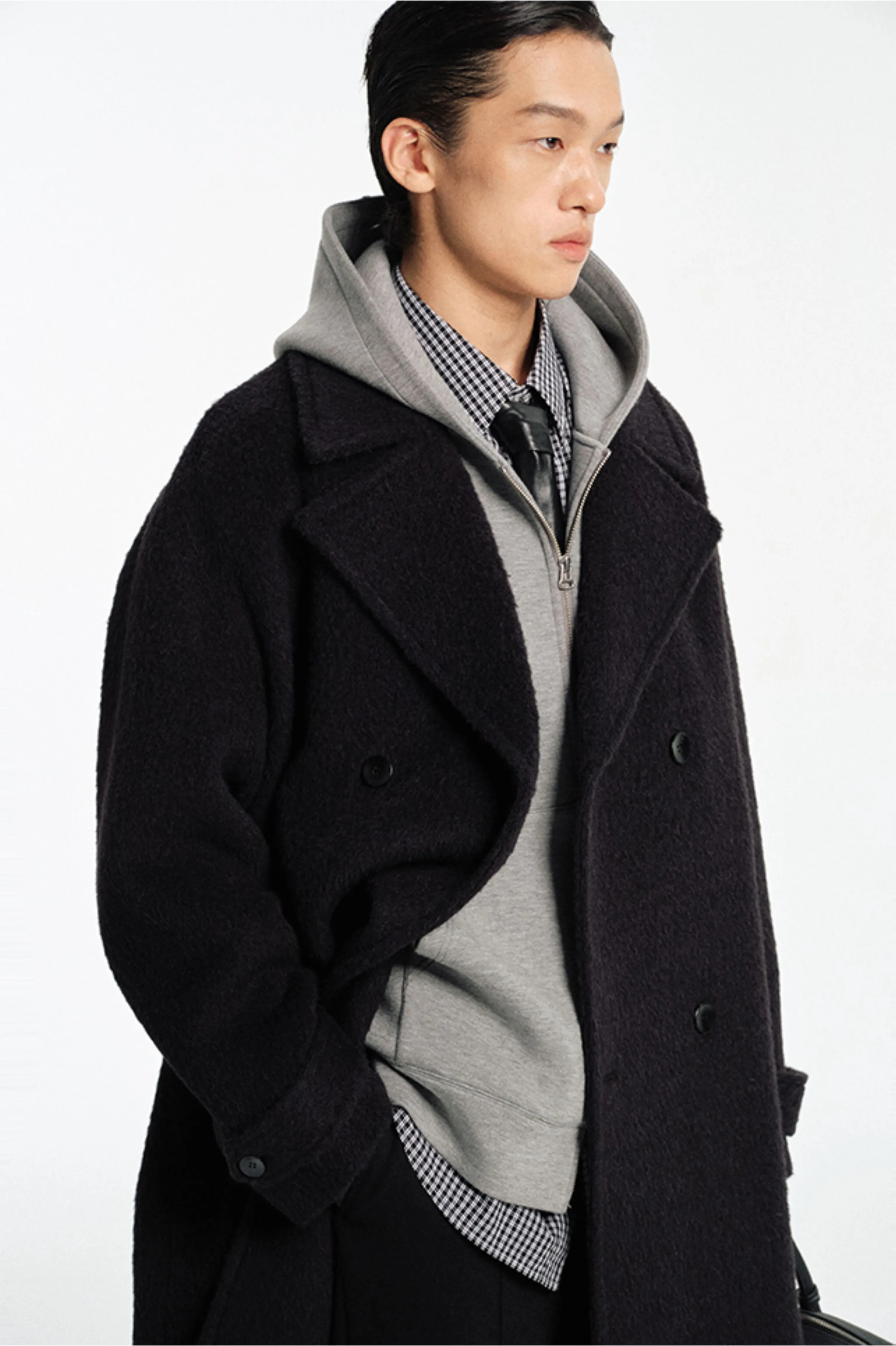 Double-Breasted Wool Overcoat - Image 6