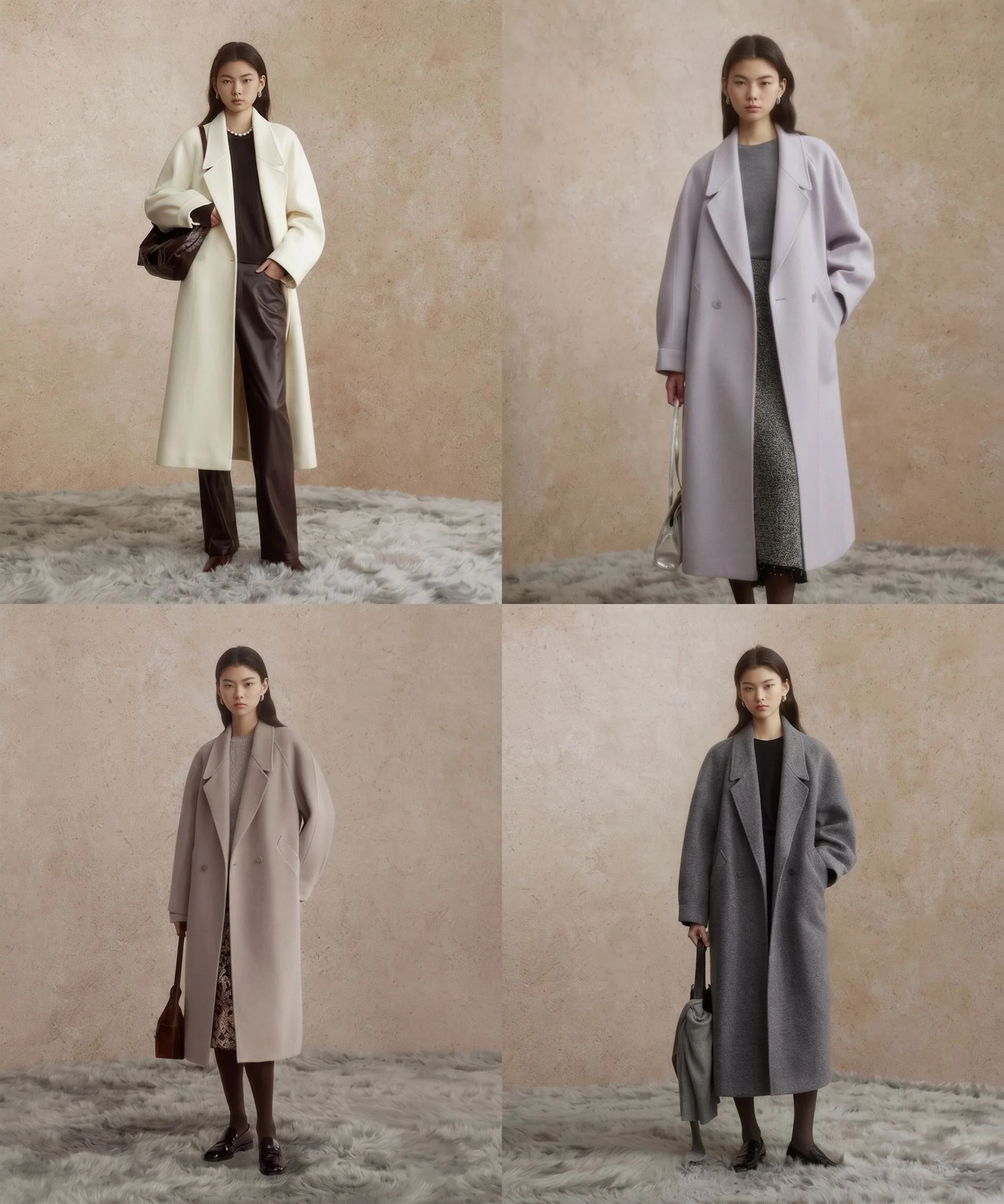 Double-Breasted Wool Overcoat