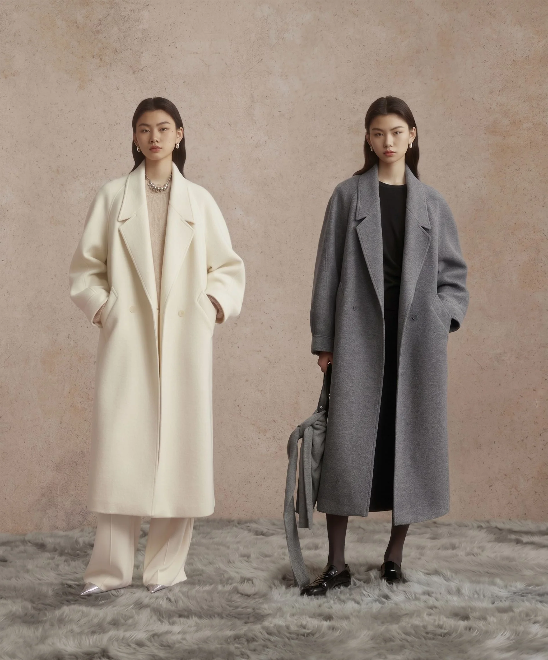 Double-Breasted Wool Overcoat - Image 2