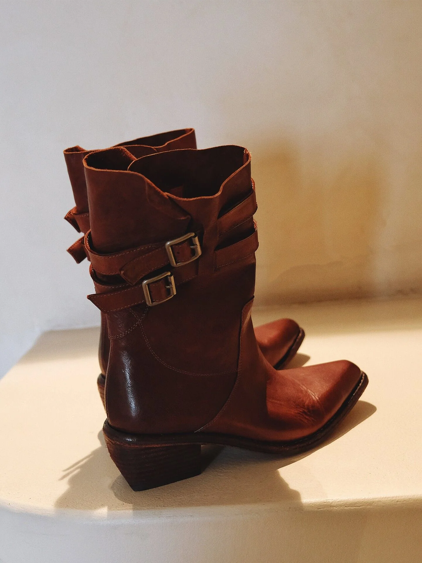 Double Buckle Ankle Boots - Image 4