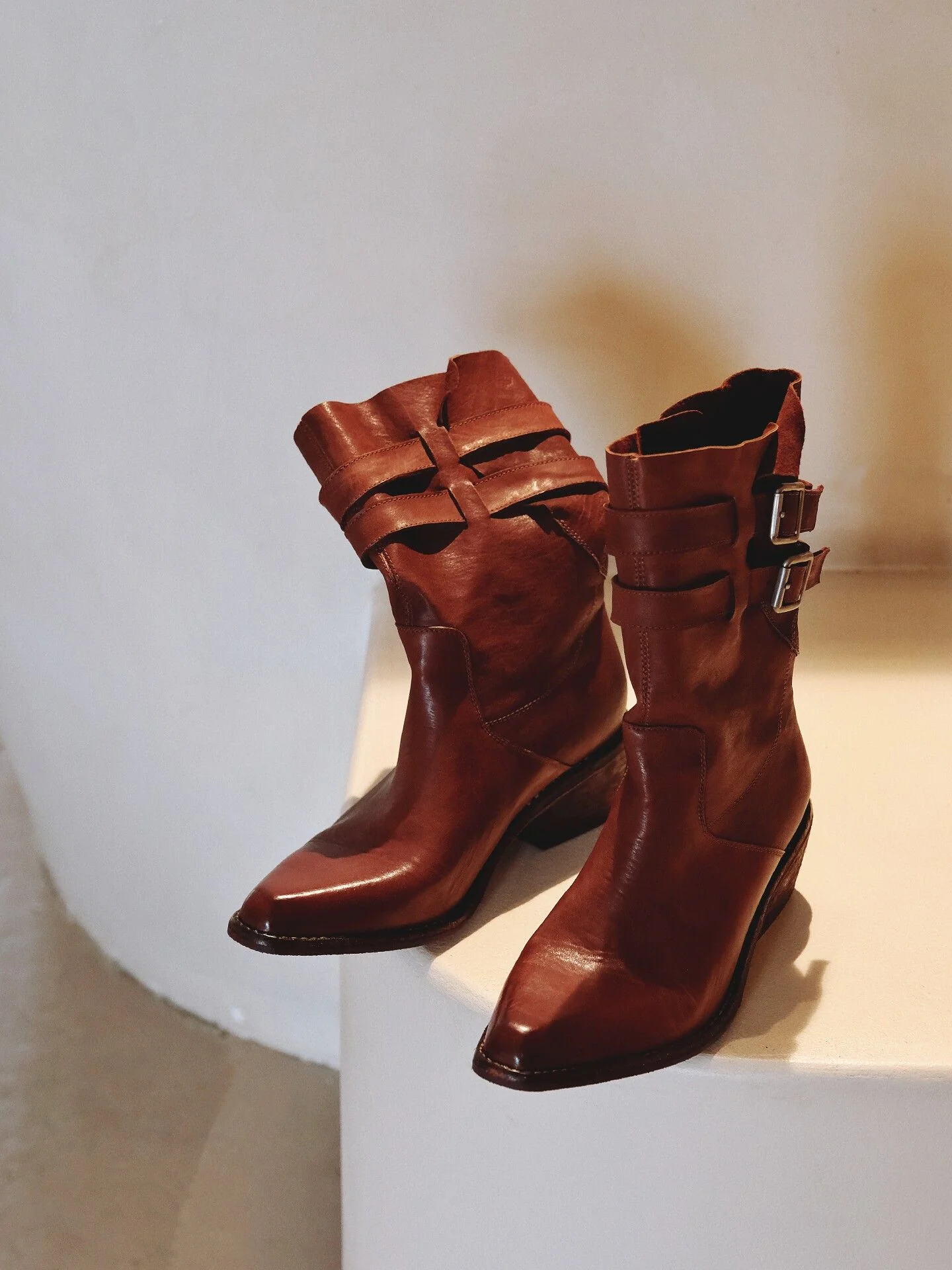 Double Buckle Ankle Boots - Image 8