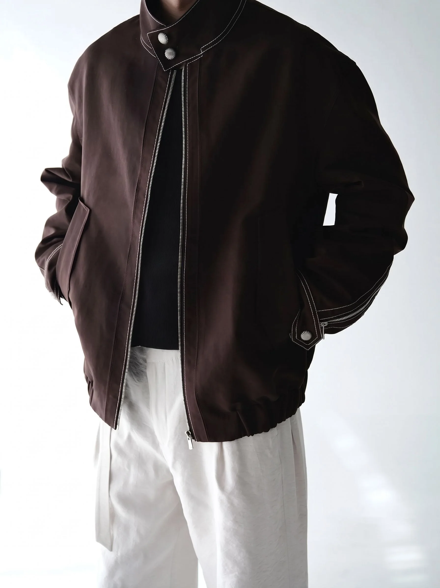 Double-Button Collar Jacket - Image 5