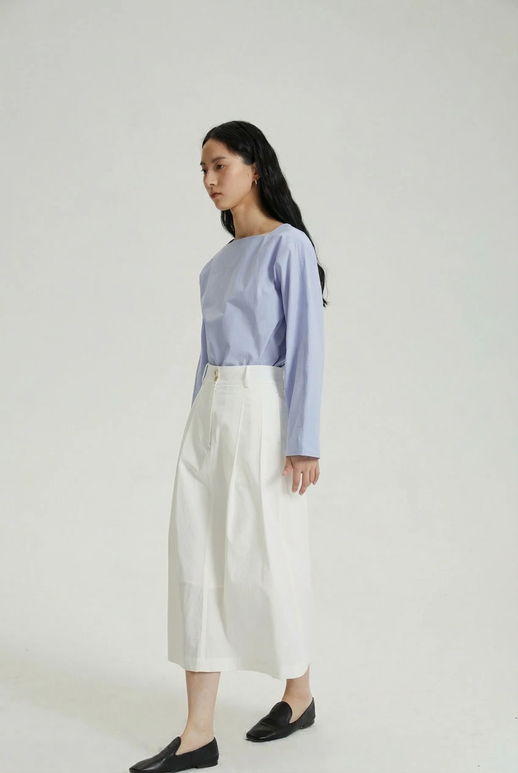 Double-Button Midi Skirt - Image 5