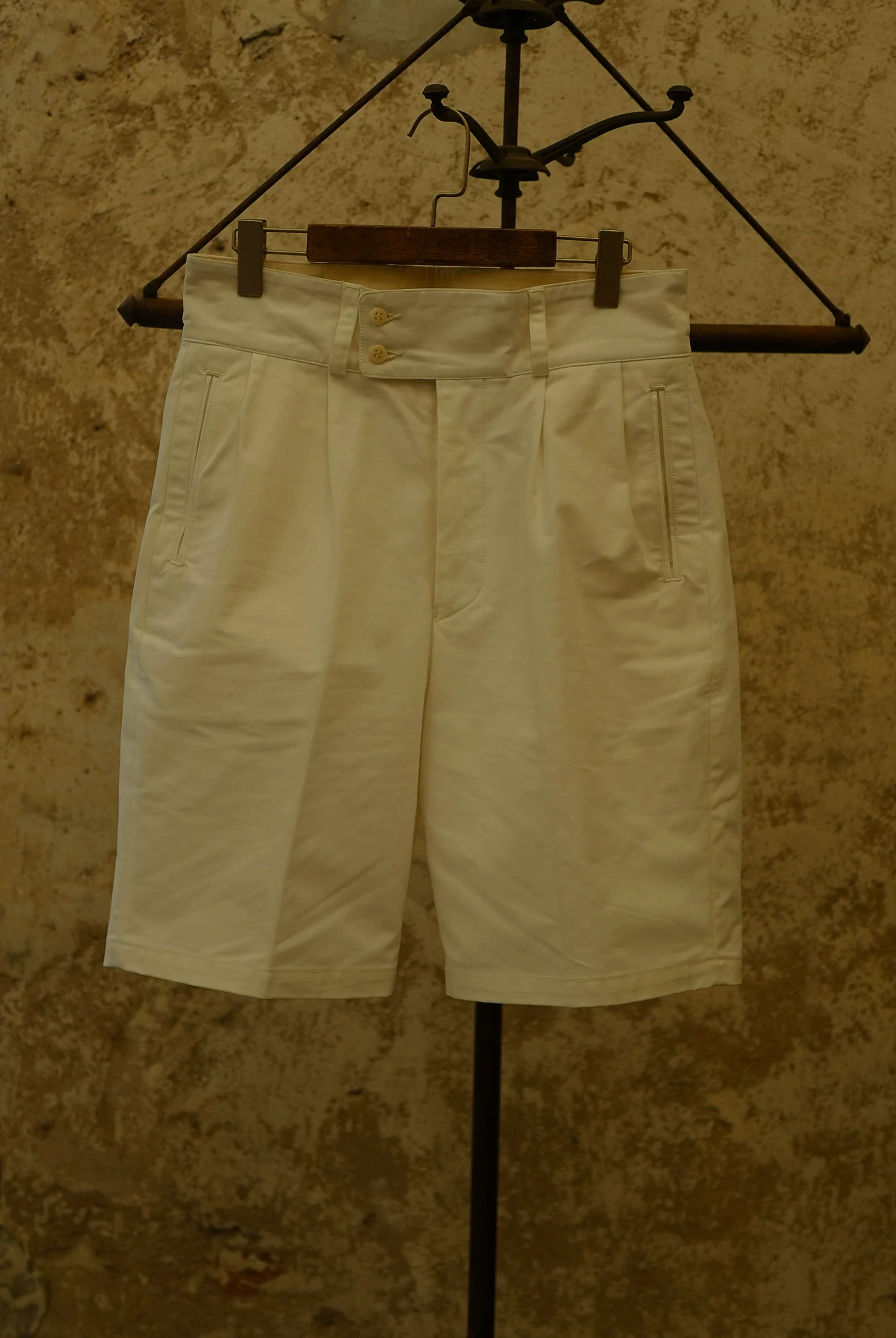Double-Button Pleated Shorts - Image 3