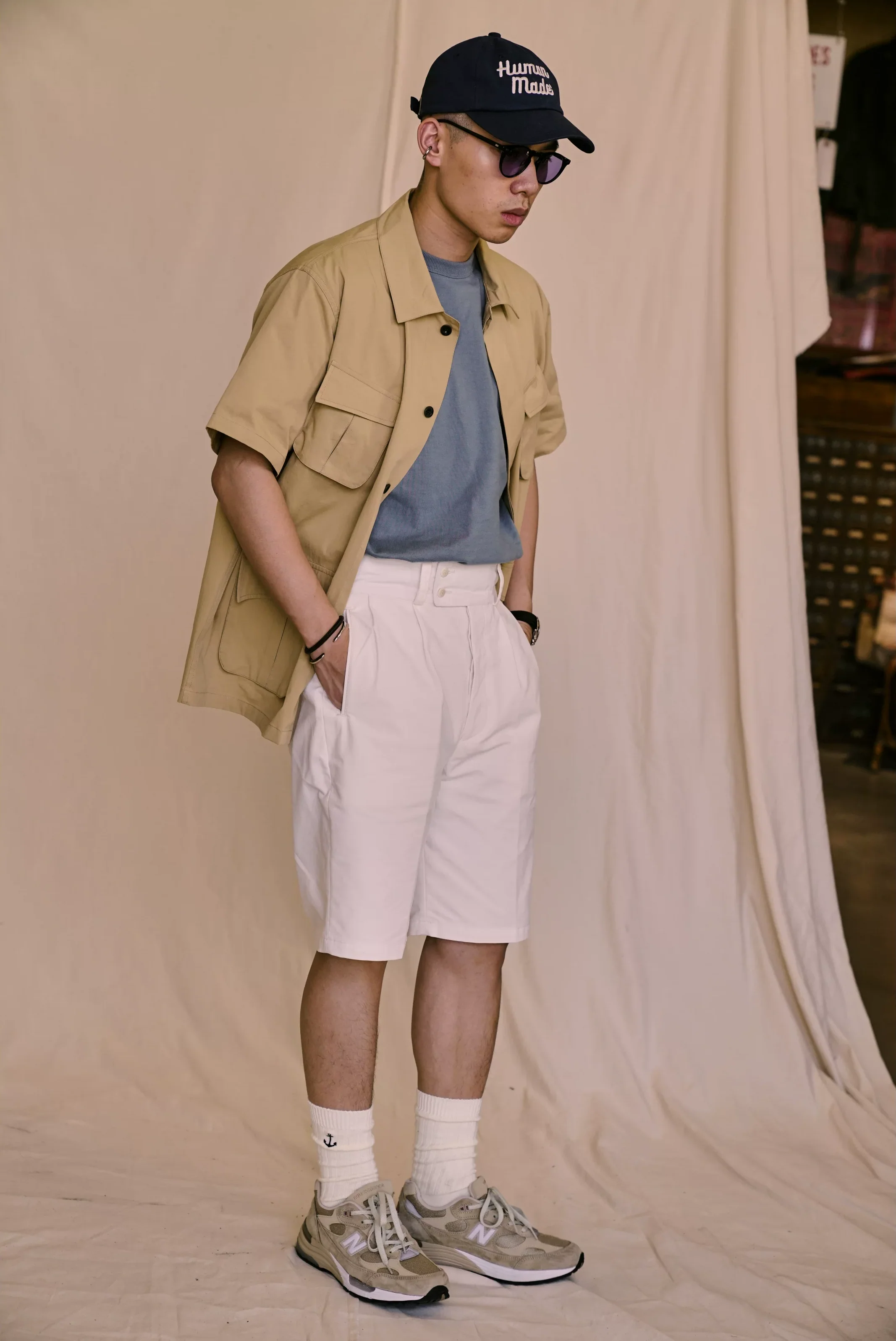 Double-Button Pleated Shorts - Image 4