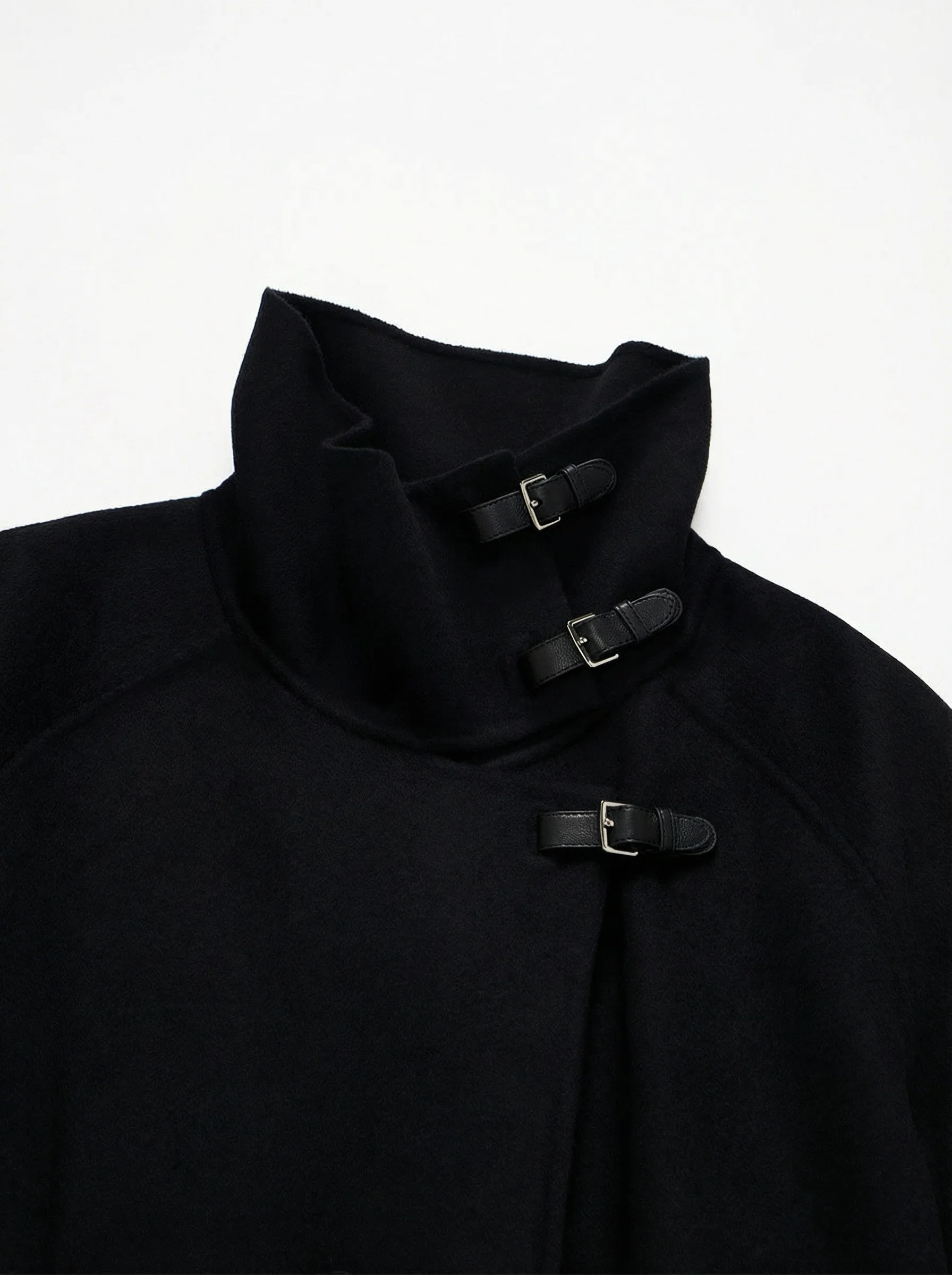 Double-Faced Cashmere Wool Belted Coat - Image 4