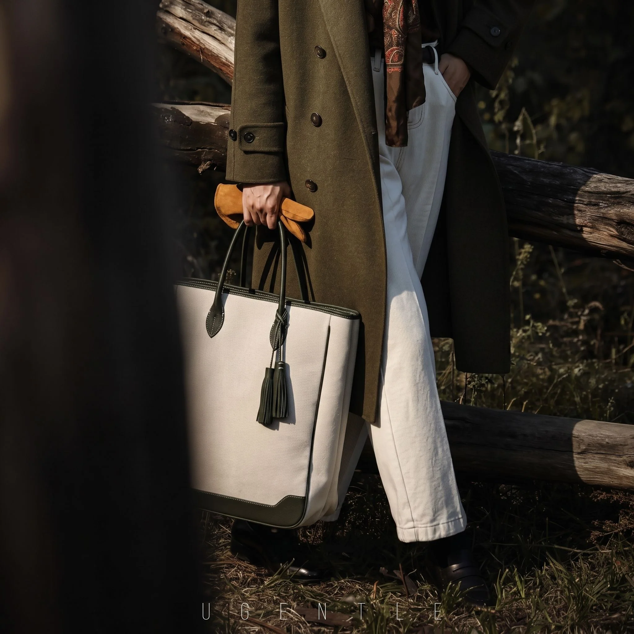 Double-Faced Merino Overcoat — Cedar Green
