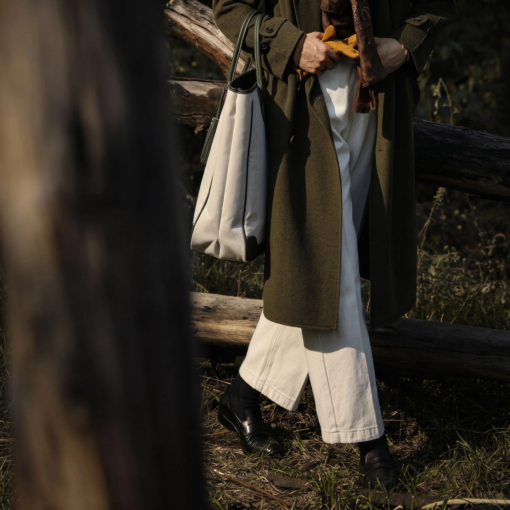 Double-Faced Merino Overcoat — Cedar Green - Image 2