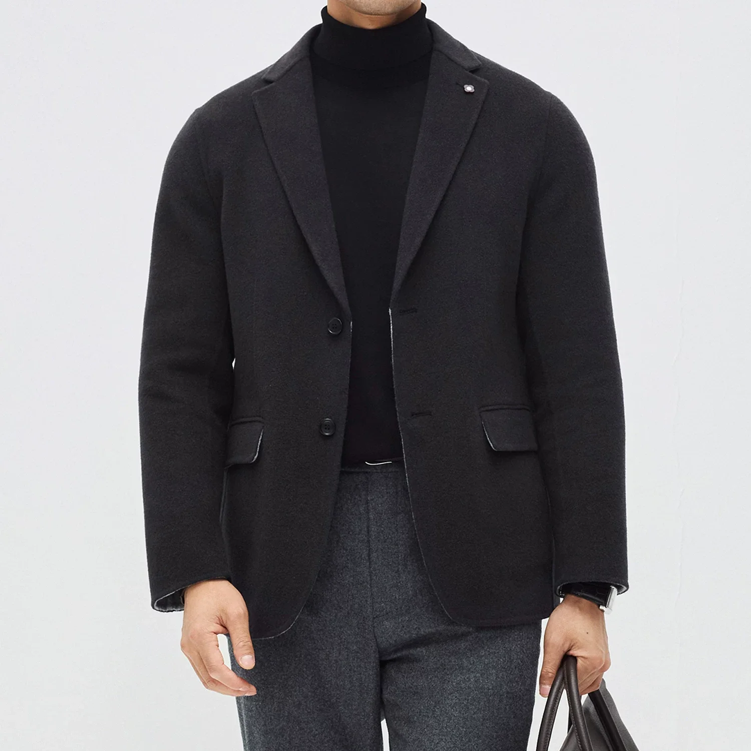 Double-Faced Wool Blazer - Image 3