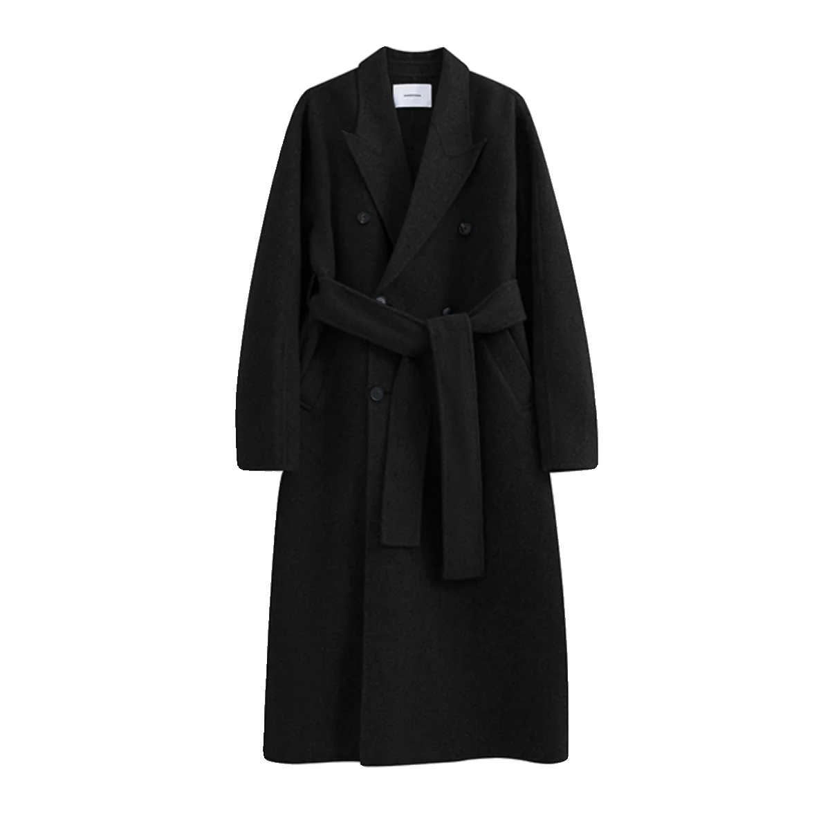 Double-Faced Wool-Cashmere Belted Coat - Image 6