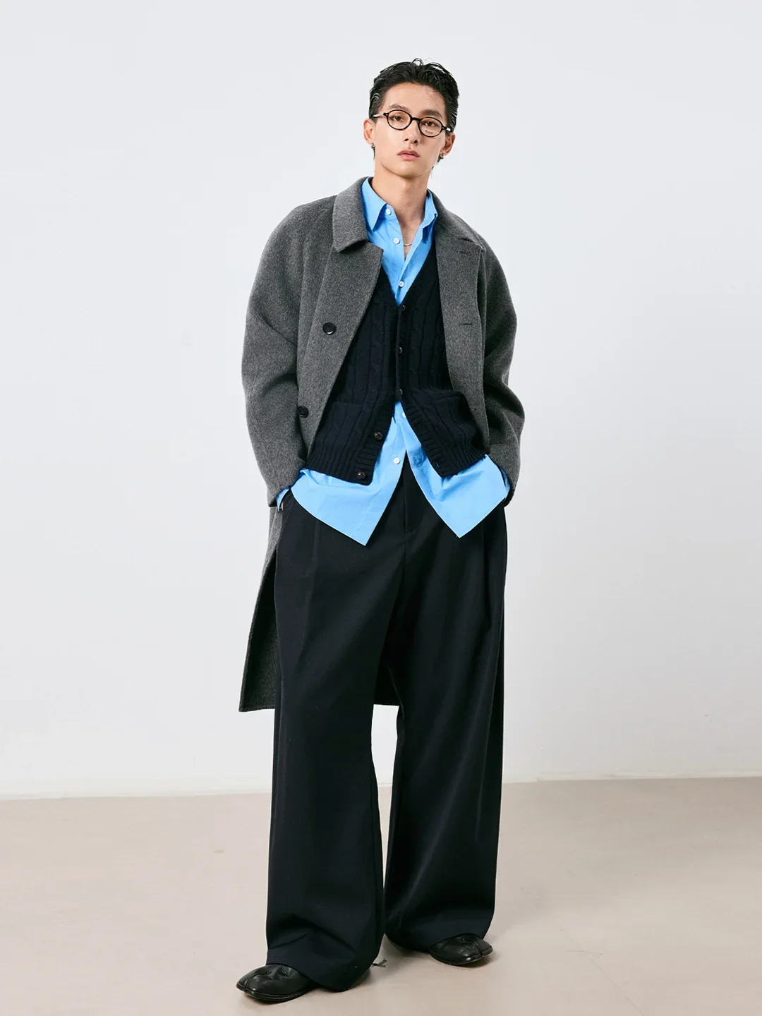 Double-Faced Wool-Cashmere Overcoat - Image 2