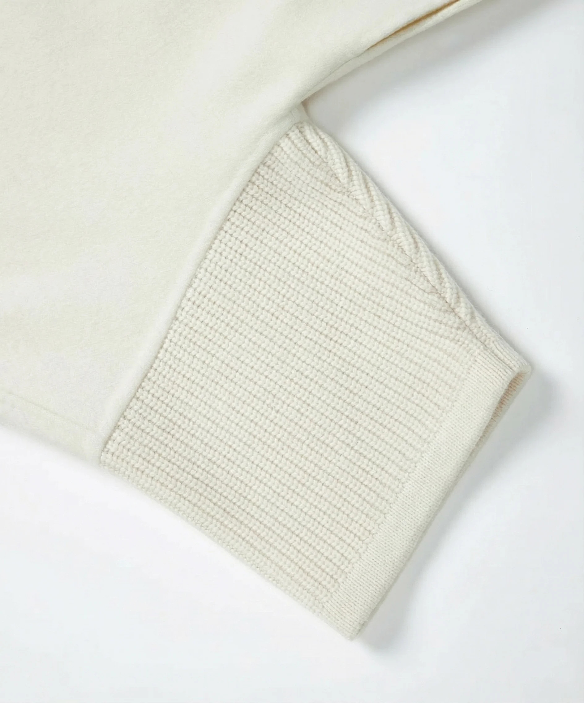 Double-Faced Wool-Cashmere Rib Collar Coatigan - Image 5