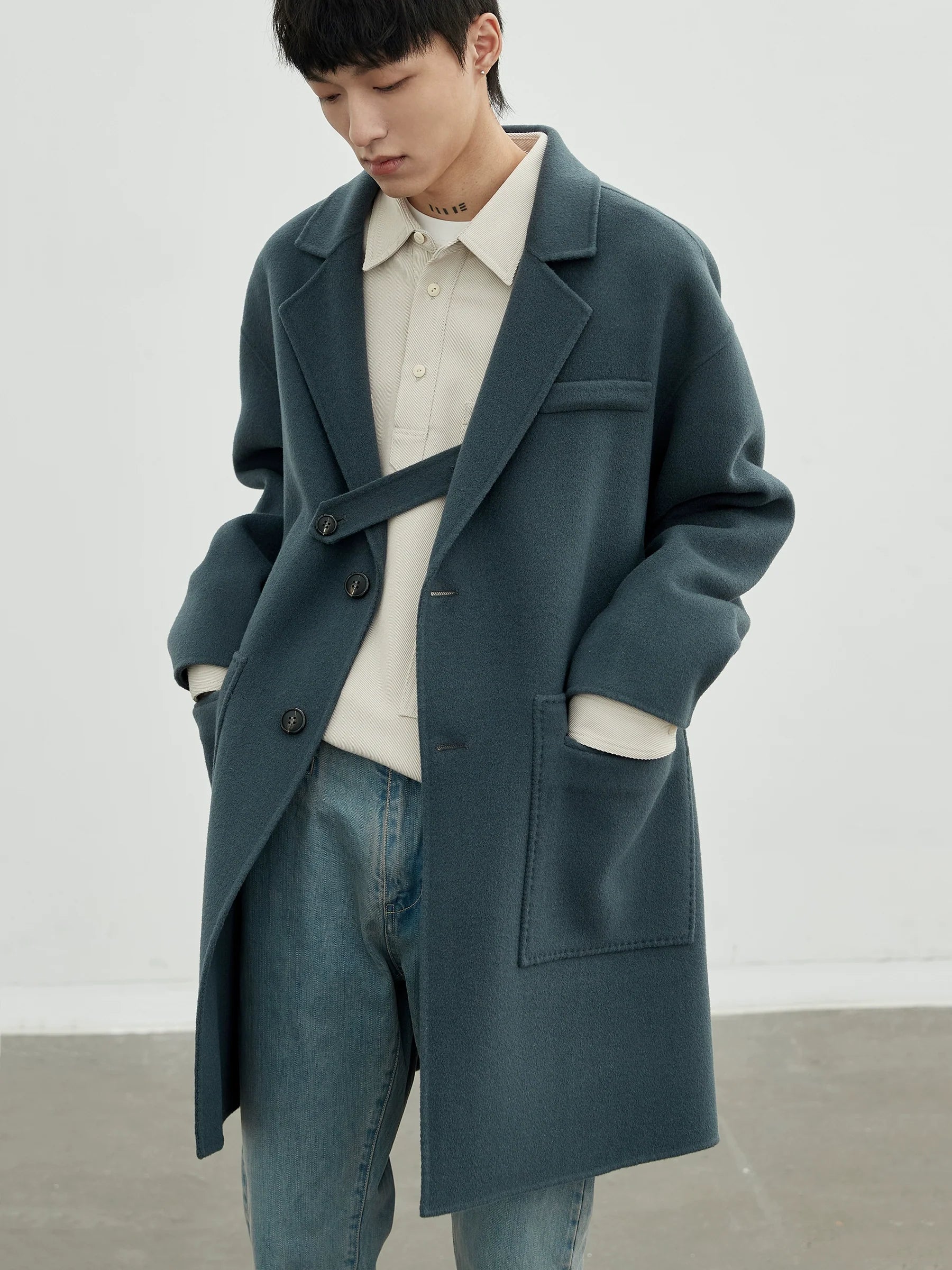 Double-Faced Wool Coat - Image 2
